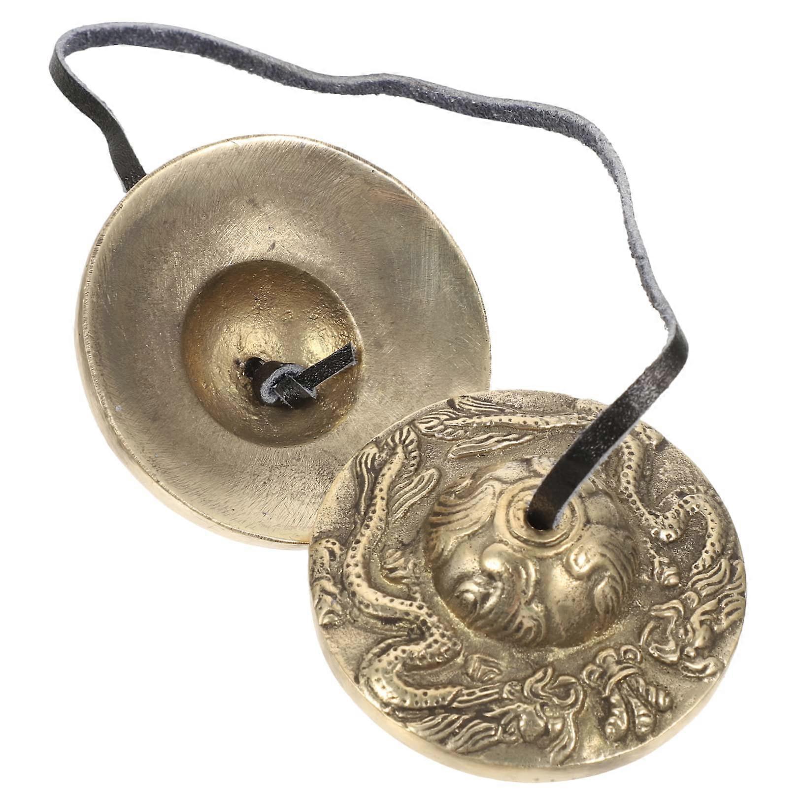 Copper Hand Bells Rhythm Cymbals Handcrafted Cymbals for Meditation, Yoga, and Decoration Quality Sound for Beginners and Advanced Users