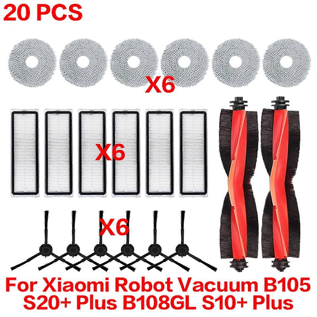 For Robot Vacuum S20+ Plus B108GL Filter Roller Side Brush