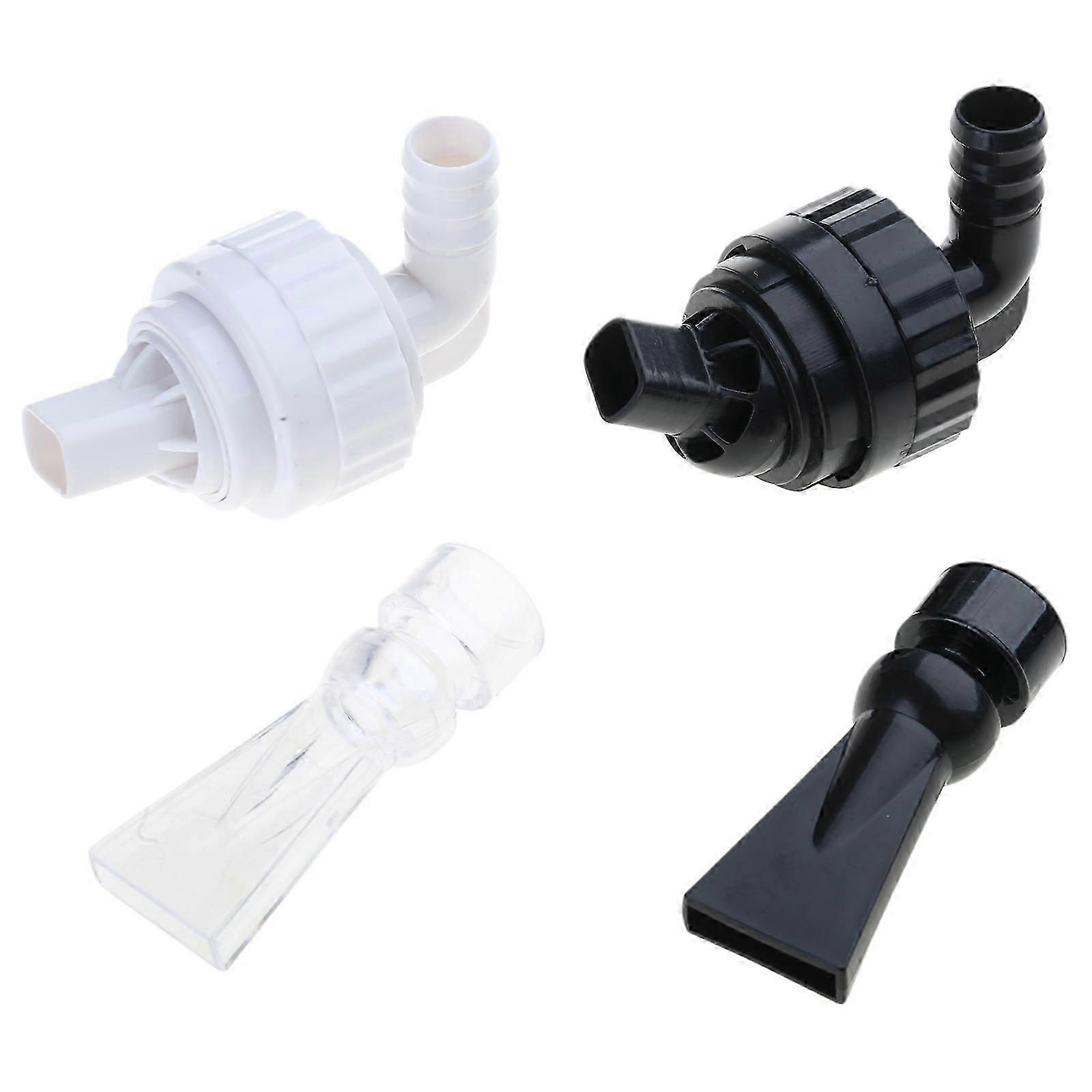 Aquarium Accessory Duckbill Outlet Rotatable for Smooth Water Flowing and Rotatable Overflow for Home Fish Tanks White