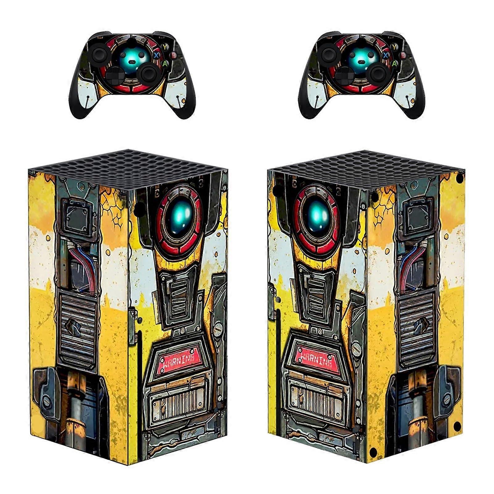 Vinyl Sticker Skin for Xbox Series X Console and Two Wireless Controllers, Bubble-Free Design, Customizable Graphics