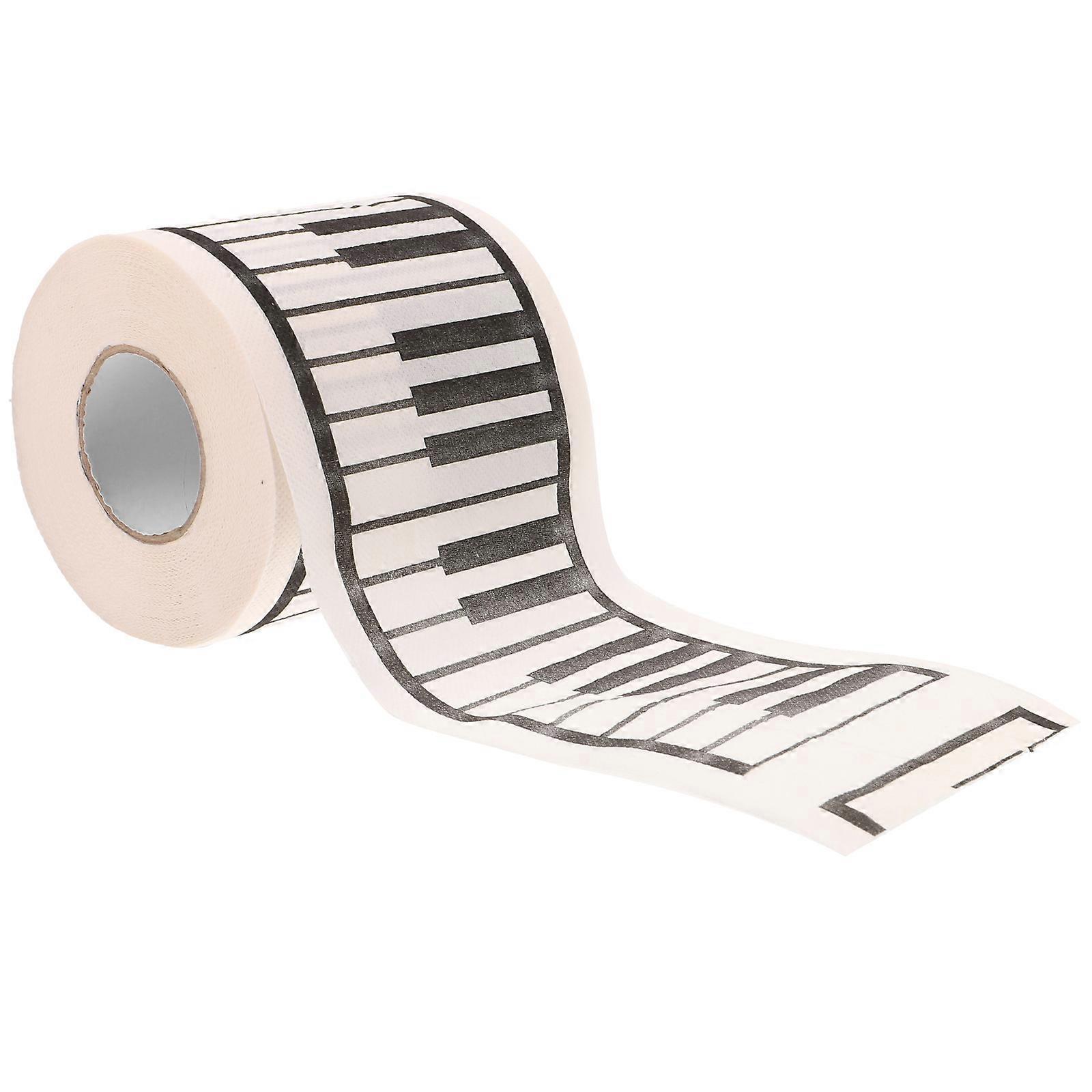 Piano Pattern Decorative Toilet Paper with Music Notes for Music Lovers – Luxurious, Safe & Creative Bathroom Tissue for Versatile Use