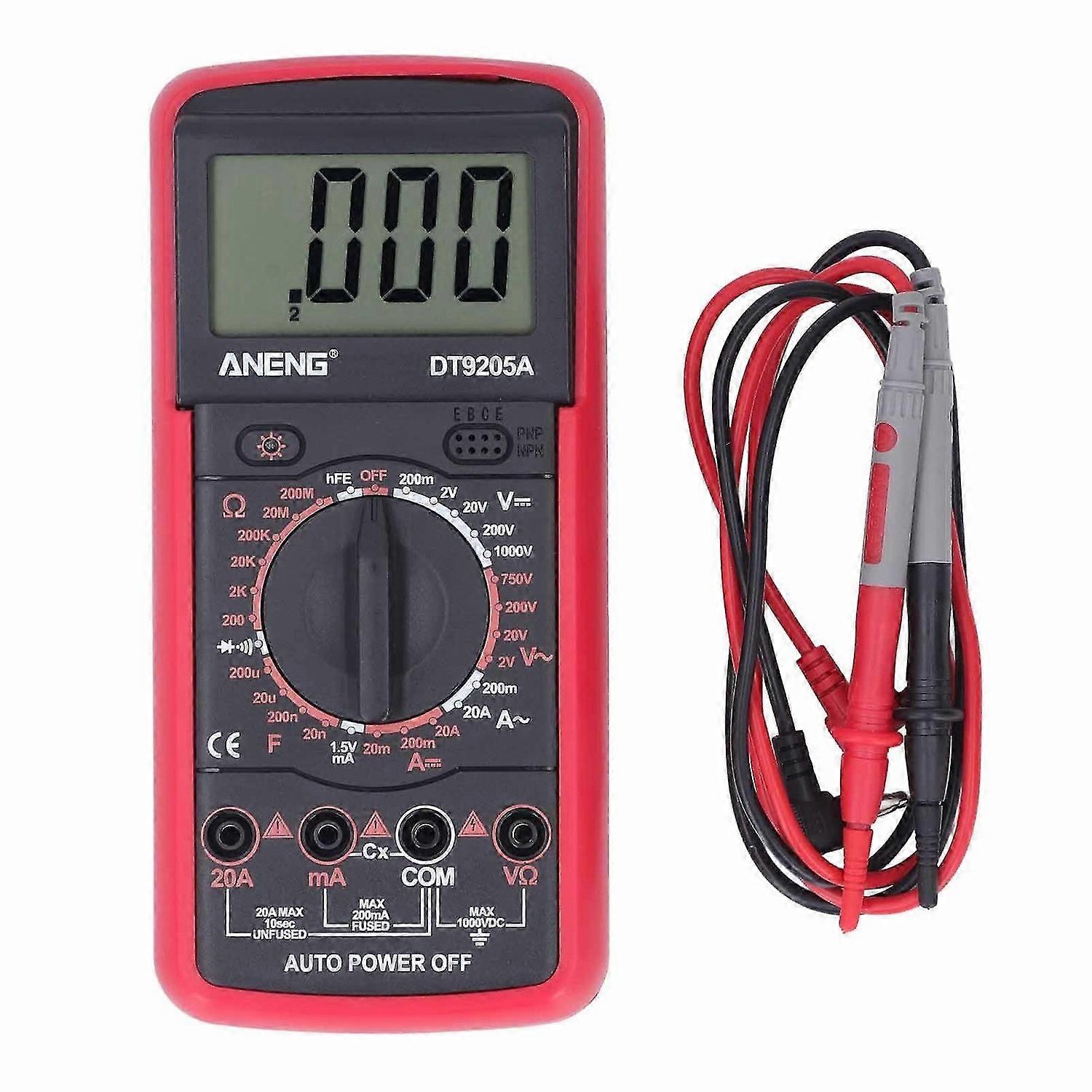 Digital Multimeter Electrical Voltage Tester Set High Accuracy Multifunctional Multi Meter