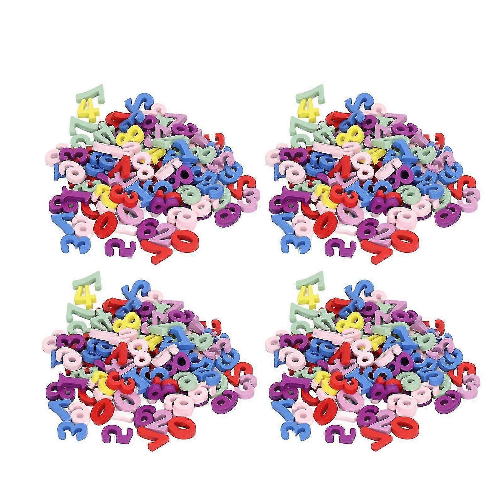 2025 Wooden Numbers DIY Pack - Assorted 0-9 for British Craft Projects