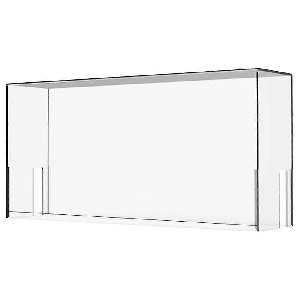 Transparent Protective Game Storage Box – Clear Acrylic Dustproof Case with Side Openings for Cables – Durable Console Cover for Gaming Organization
