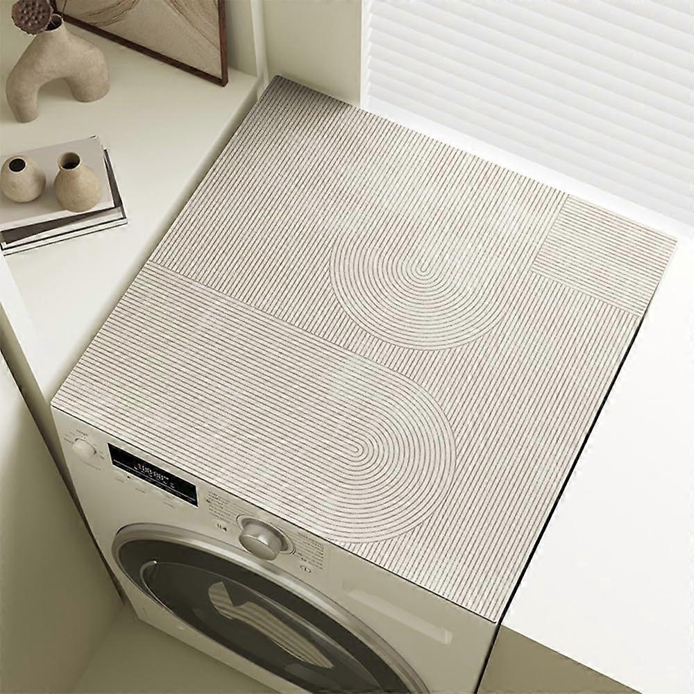 Washing Machine Pad 40x50 cm Non-Slip Quick-Drying Cover Universal Absorbent Minimalist Design