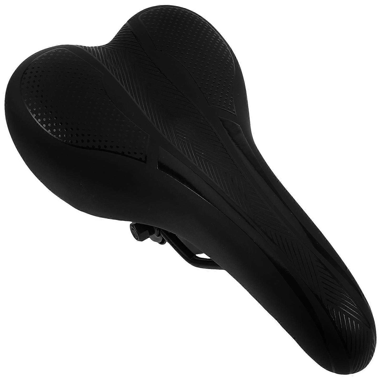 Durable Bike Saddle Comfortable Riding Bicycle Seat Replacement Black 26.50X15.00X10.00CM Ergonomic Shape 1Pcs