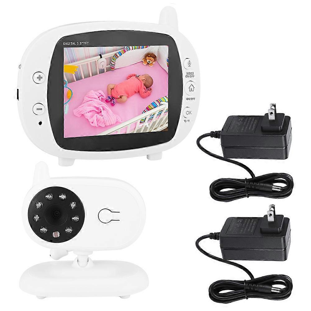 3.5" LCD Digital Two Way Talk Back Wireless Video Infant Baby Monitor Camera 100- 240V