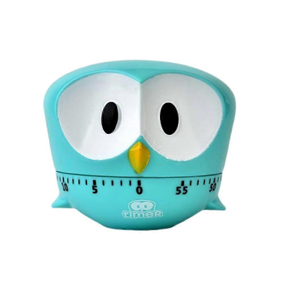 Creative Cartoon Bake for Cooking Timer Sky Blue Big Eye Eagle Shaped Kitchen Mechanical Timer