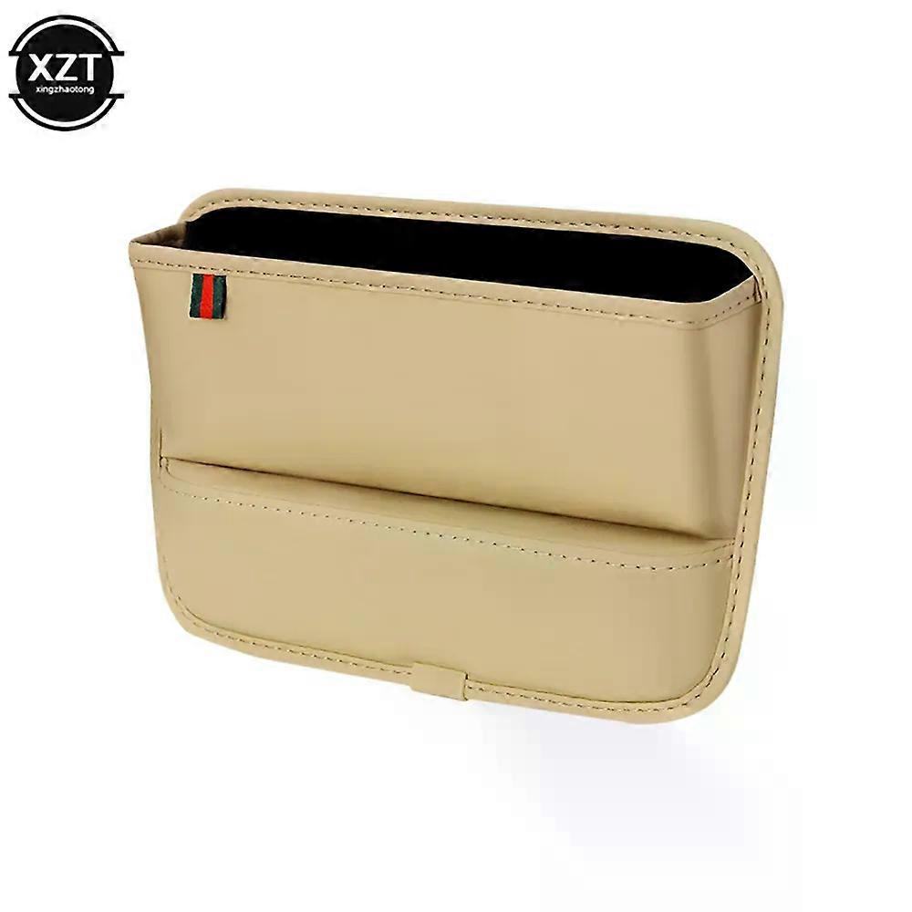 Car Gap Storage Box PU Leather Car Console Side Seat Gap Filler Front Seat Organizer Fit For Cellphone Keys Small Items Manage