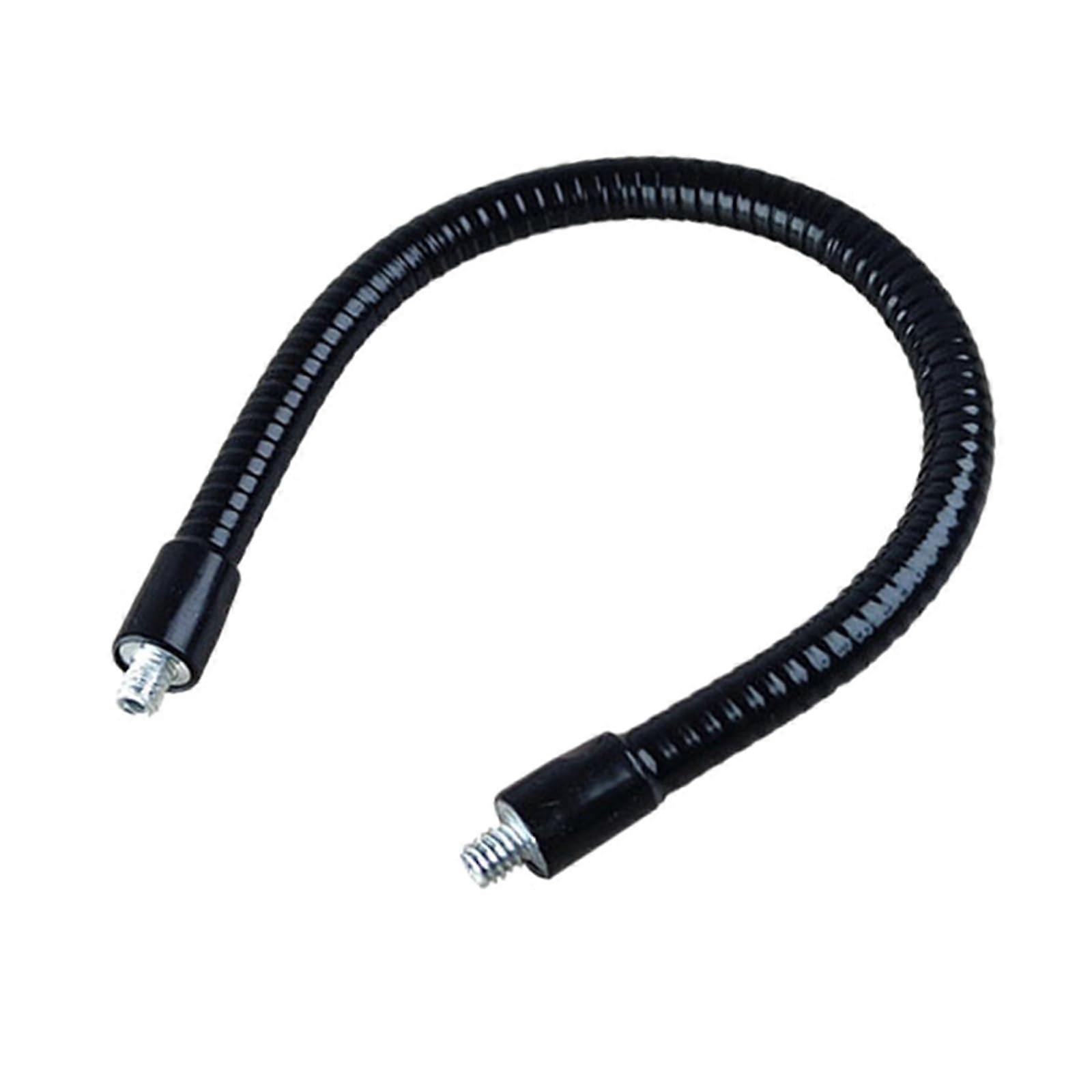 Stainless steel tripod threaded screw adapter 1/4 inch plug to 3/8 inch plug gooseneck hose for camera light