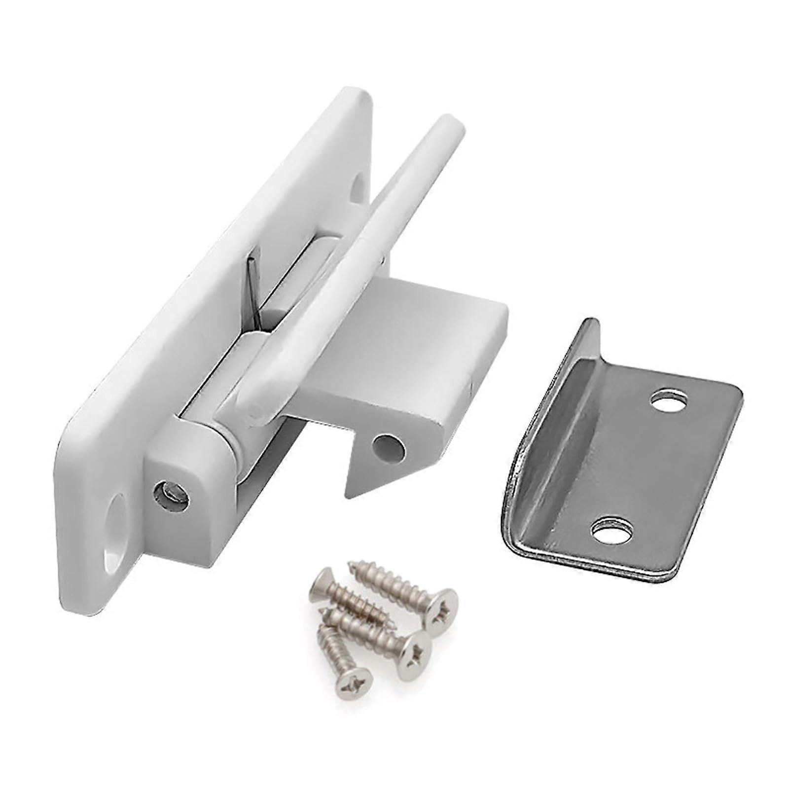 Cabinet Door Buckle Locks Changing Room Bathroom RV Kitchen Bathroom Cabinet Furniture Fittings White