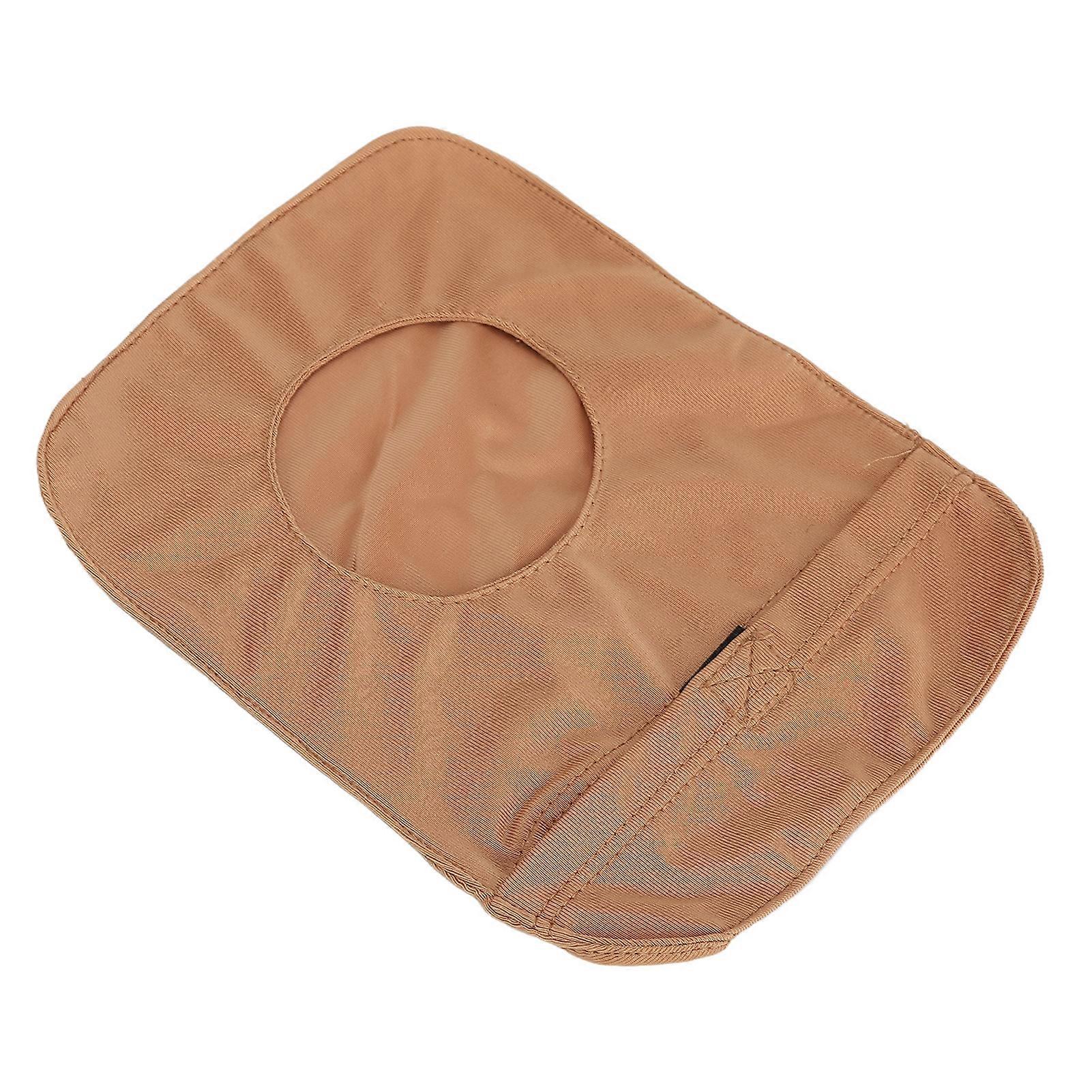 Ostomy Bag Cover Protective Elastic Reusable Breathable Lightweight Colostomy Pouch Liner for Patient Coffee Color