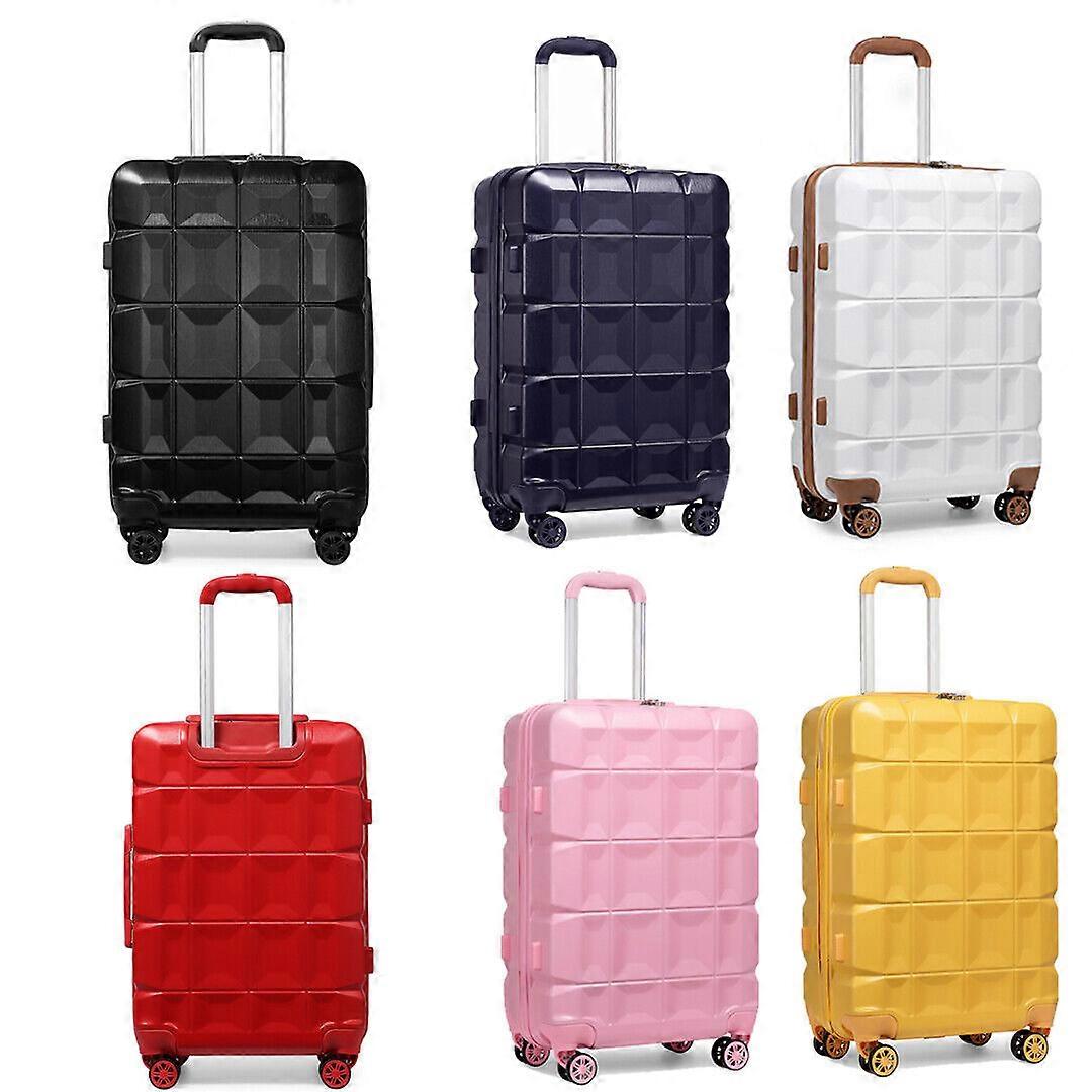 ABS Hard Shell Cabin Suitcase 4 Wheels Luggage Set Vanity Case