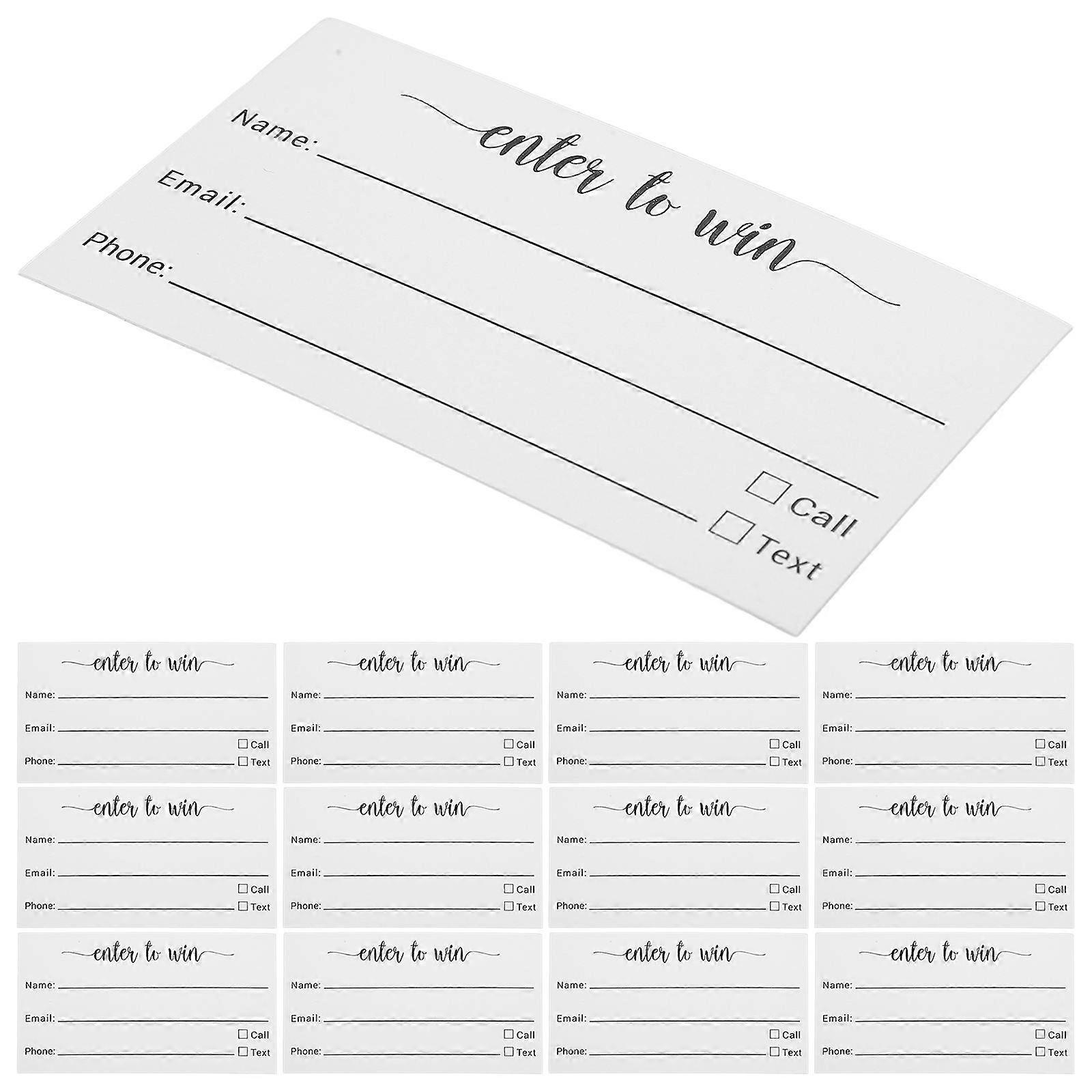 100pcs Party Raffle Tickets Multi Use Blank Raffle Cards Raffle Ticket Sheets Event Voting Tickets