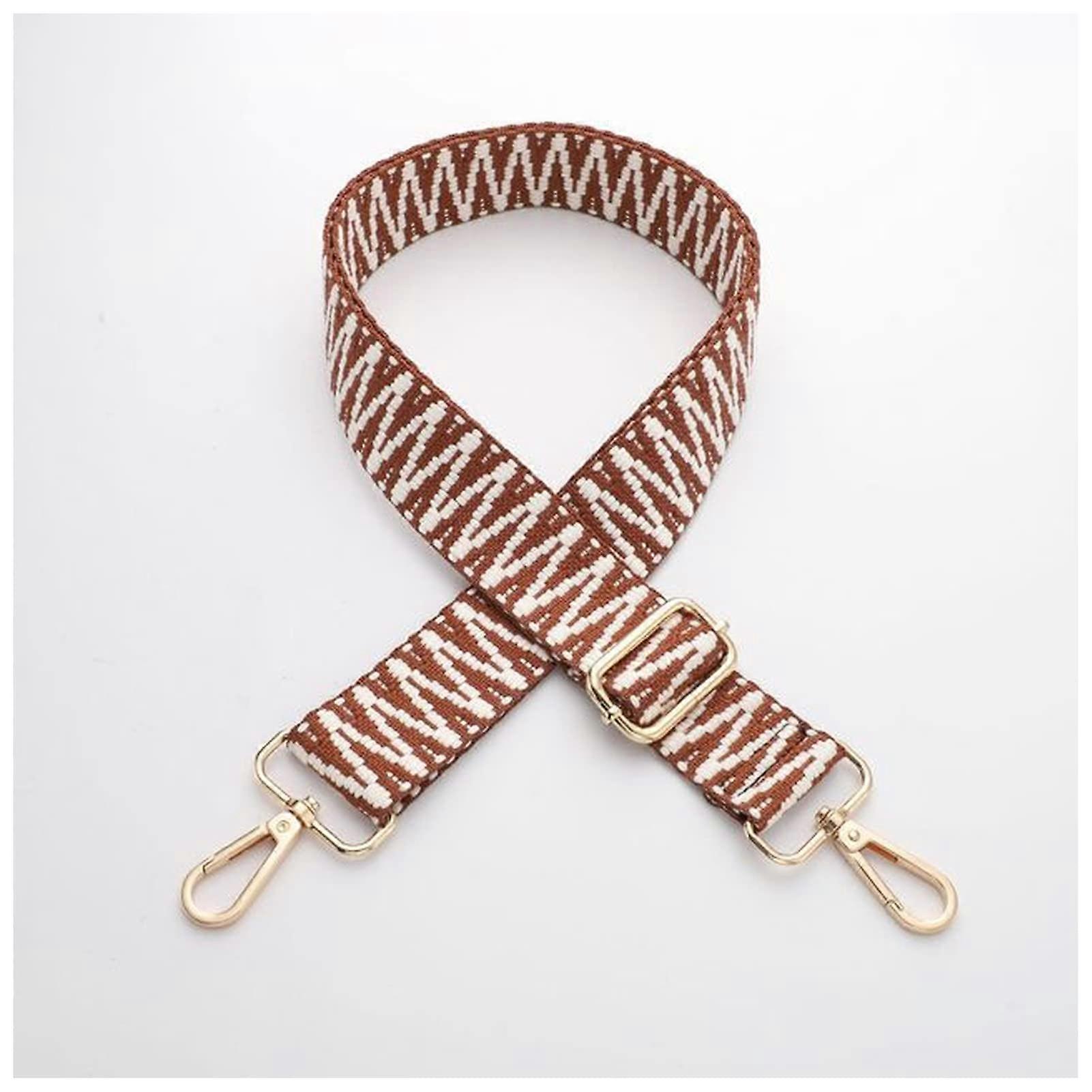 Shoulder strap for women's handbag, width 3.8 cm, adjustable strap bag accessory, metal silver A5