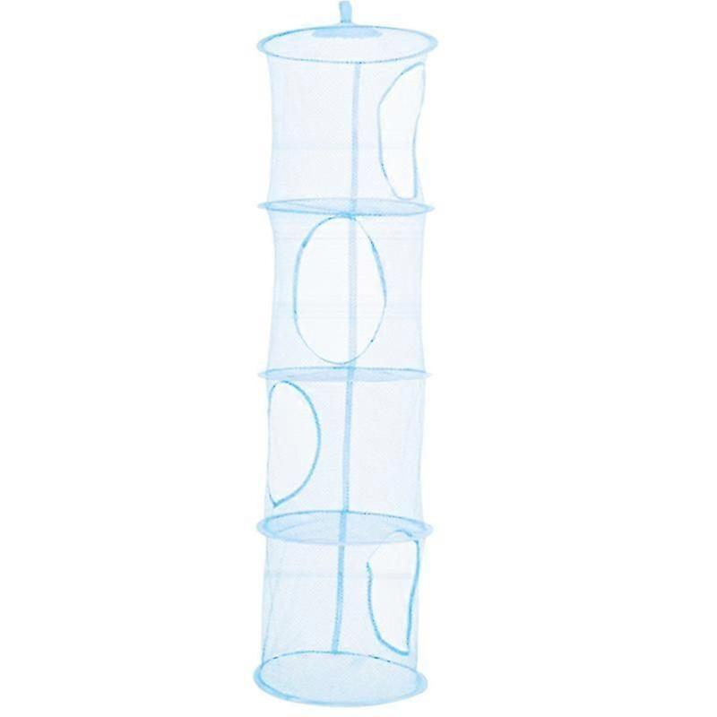 4 lager nätfällbar barnleksaker förvaringsställ hängande korg diverse arrangör