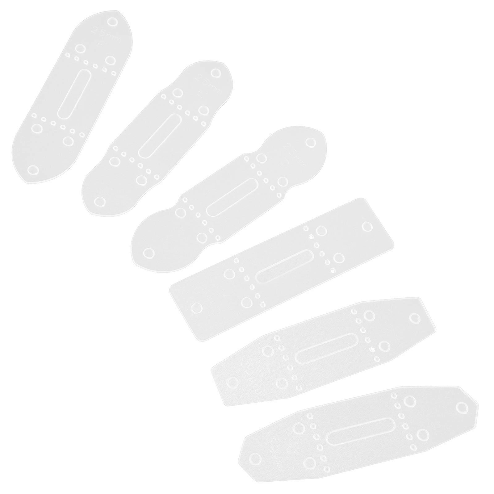 Belt Clasp Hole Template Set – Durable PVC Punching Mold for DIY Crafts, Precision Cutting Tool for Belts, Clips, and Straps Design