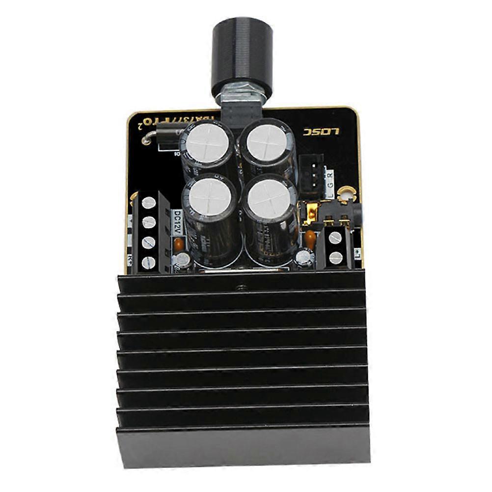 HiFi Stereo Amplifier Board with Dual Channel and Multilevel Protection for Acoustic System Use Black 12V