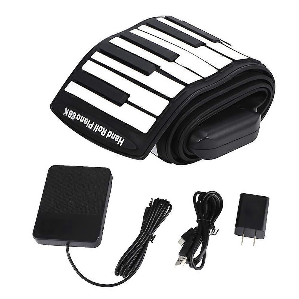 Portable 88 Keys Electronic Keyboard Hand Rolling Up Piano Built in 1100mAh Li on Battery
