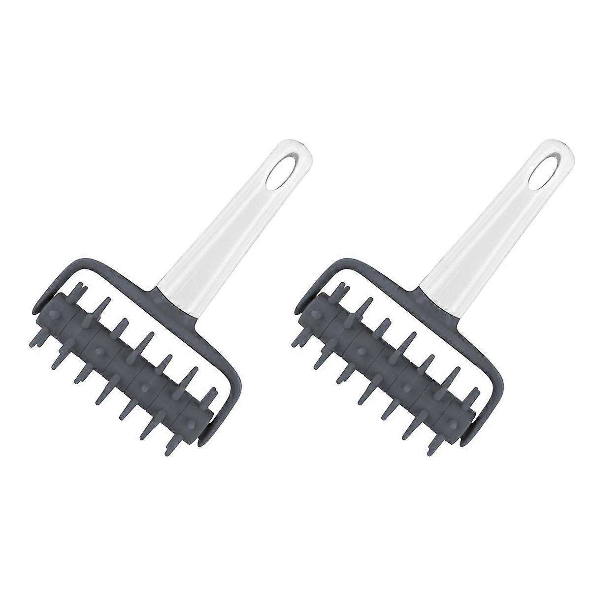 2X Pizza Needle Roller Cookies Dough Puncher Bread Needle Pizza Roller Pie Kitchen Tools Bakeware Ac