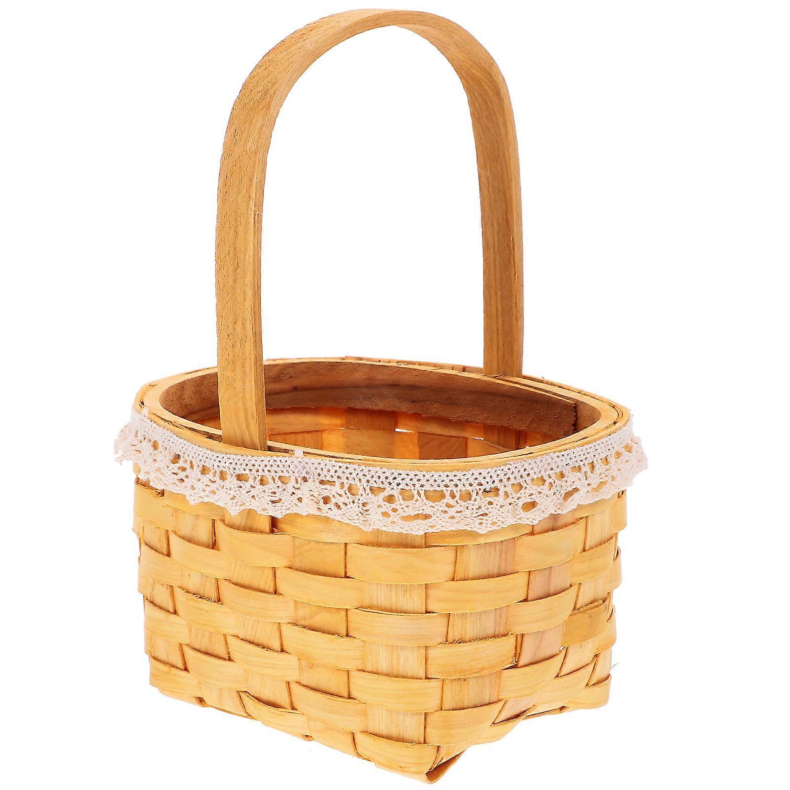 Flower Stand for Home Use Assorted Color Plastic Basket Compact Size Lightweight