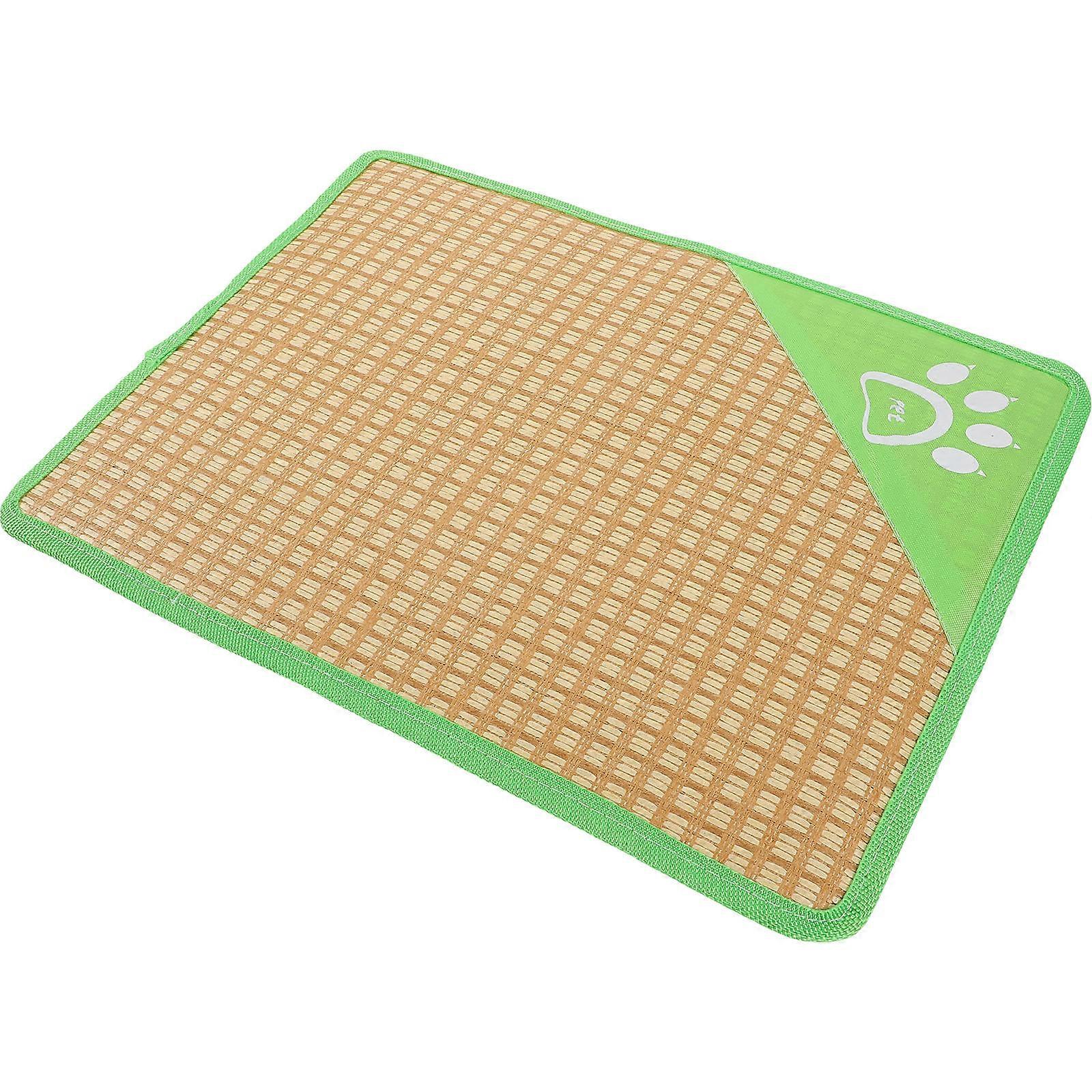 Green Cooling Mat for Summer Use and Sponge Lightweight Portable Dog Cat Bed