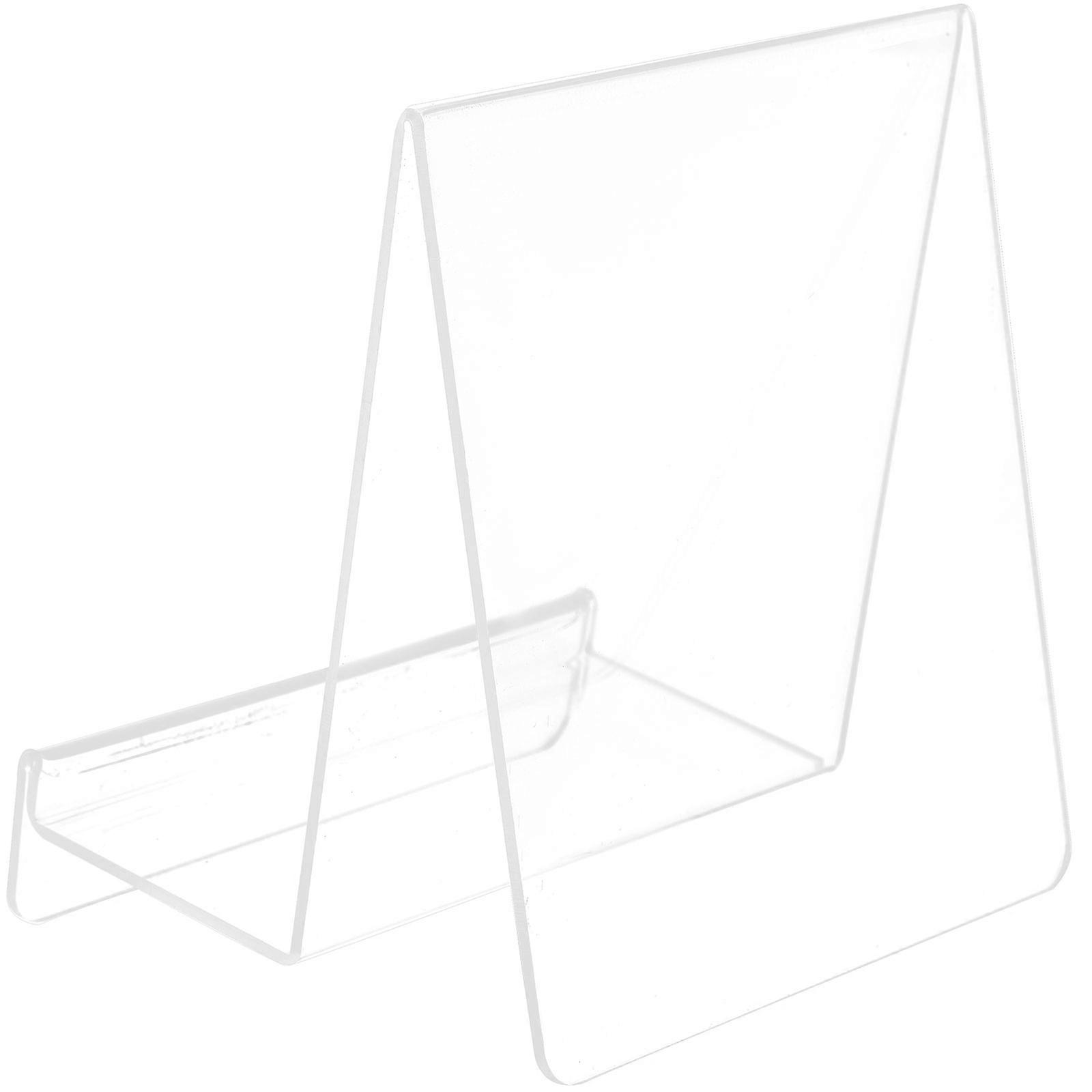 Transparent Acrylic Book Display Stand for Storage Clear Easel Vinyl Record Holder 7 Inch