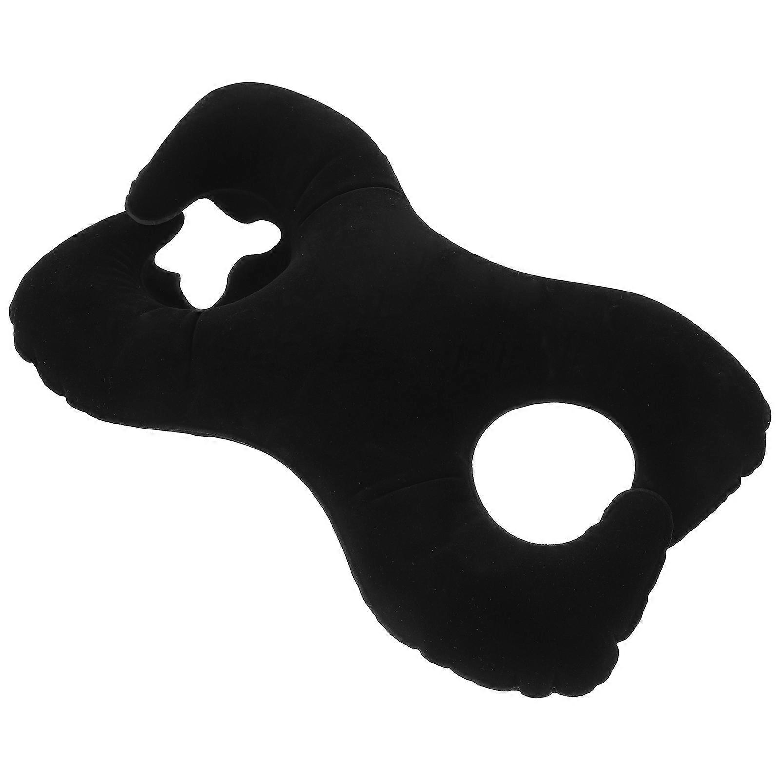 Golf Swing Trainer with 8Shaped Inflatable Design for Improved Posture and Technique Black PVC Flocking