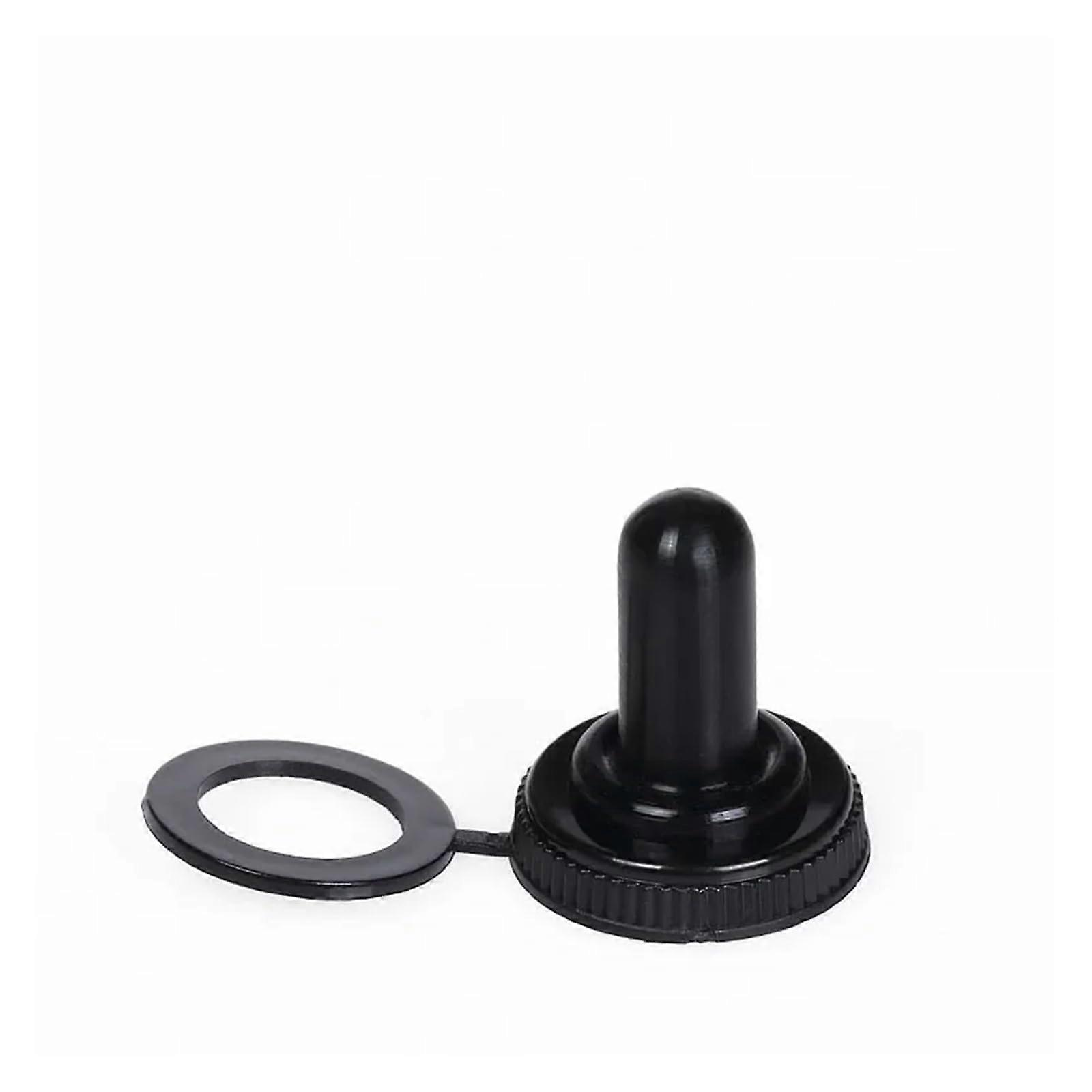 E-TEN1322 Switch 6-Pin Waterproof Mini Toggle 15A 250V Orange On-Off-On Cap Included Waterproof Cap 5 Pcs