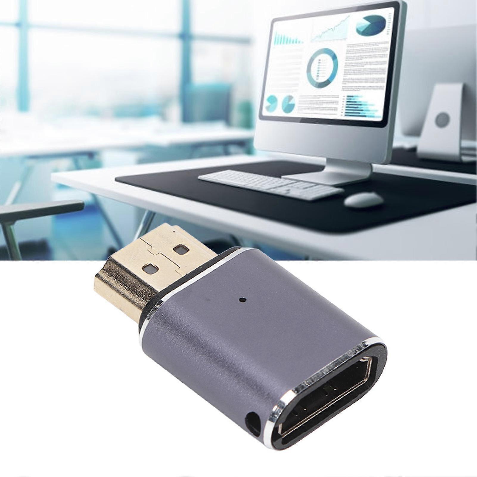 HD Multimedia Interface Coupler Male to Female 48Gbps UHD 8K Extender Connector with Indicator Light for PS5 PC Monitor 