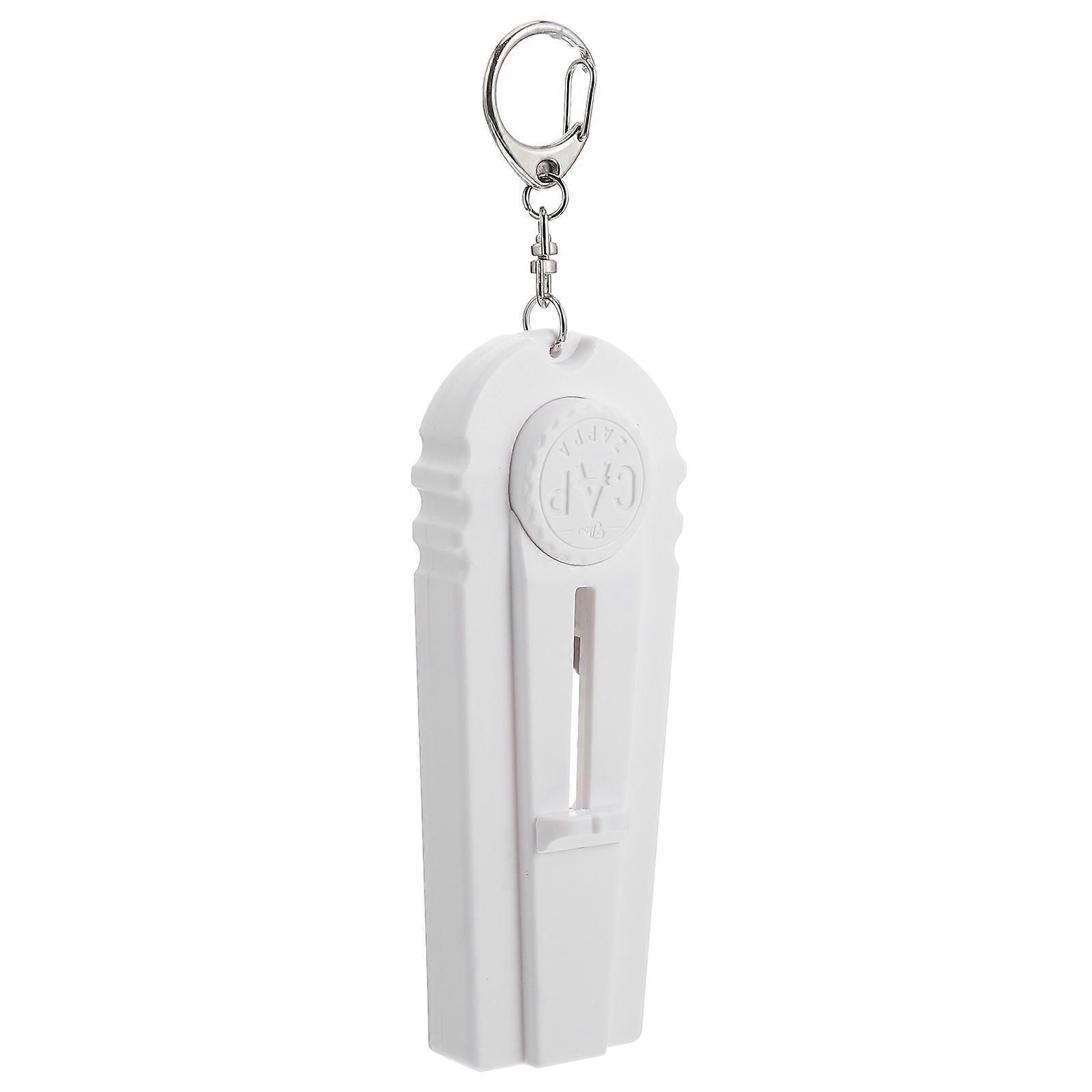 White Plastic and Iron Bottle Launcher Bottle Opener for Home Use Compact and Portable 1 Count