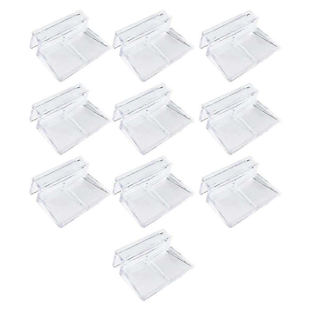 Transparent Fish Tank Cover Holder For Turtle Tank Practical Support Brackets With Easy Setup 10Pcs