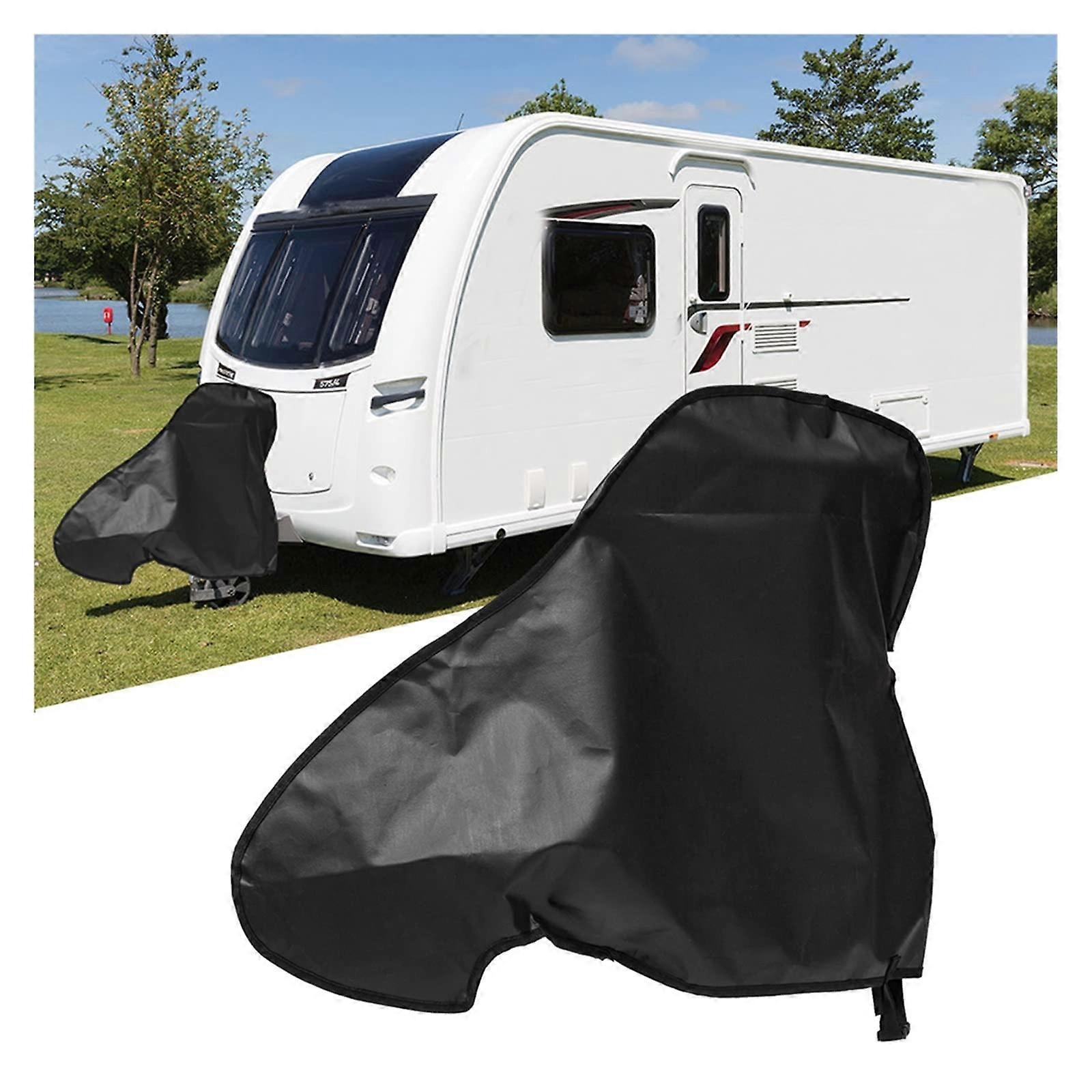 Camper/RV Waterproof Towing Cover For Caravans And Trailers UVBlocking Hitch Cover With Buckle Straps For Motorhomes