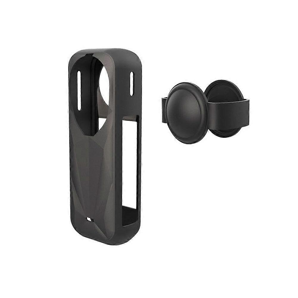 Soft and comfortable colored protective case for Insta360 camera, black, 1 set
