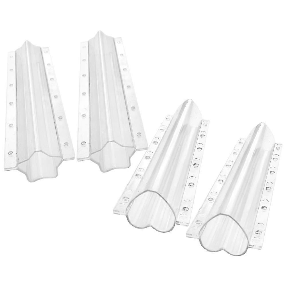 Cucumber Shaping Molds 4Pcs Practical Design Star Heart Shape Garden Vegetable Growing Tools 20x6.5cm Transparent Acrylic