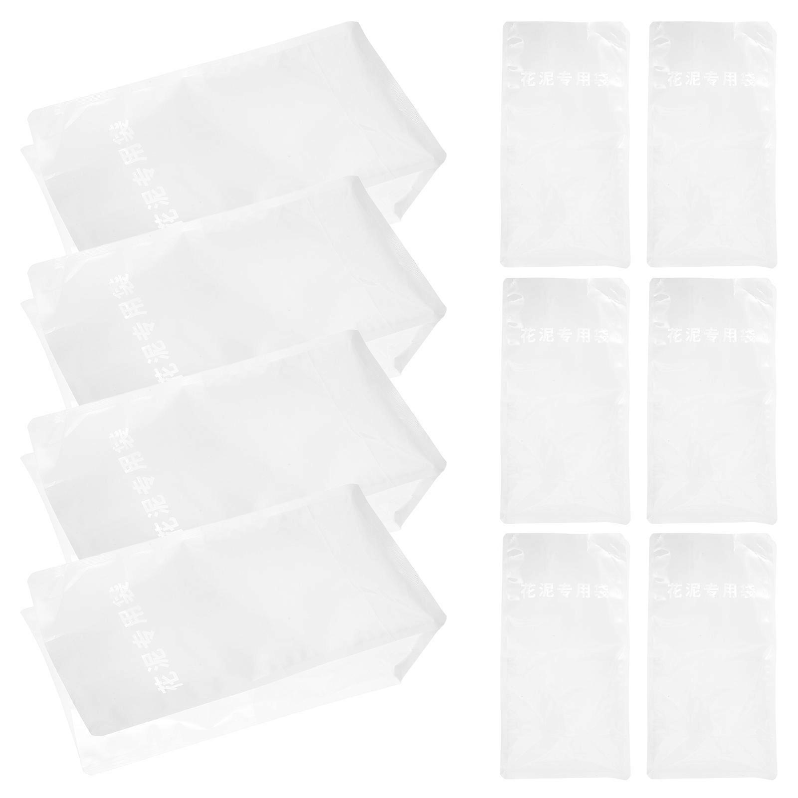 White OPP Floral Mud Container with Exceptional Waterproof Performance for Daily Use 50pcs