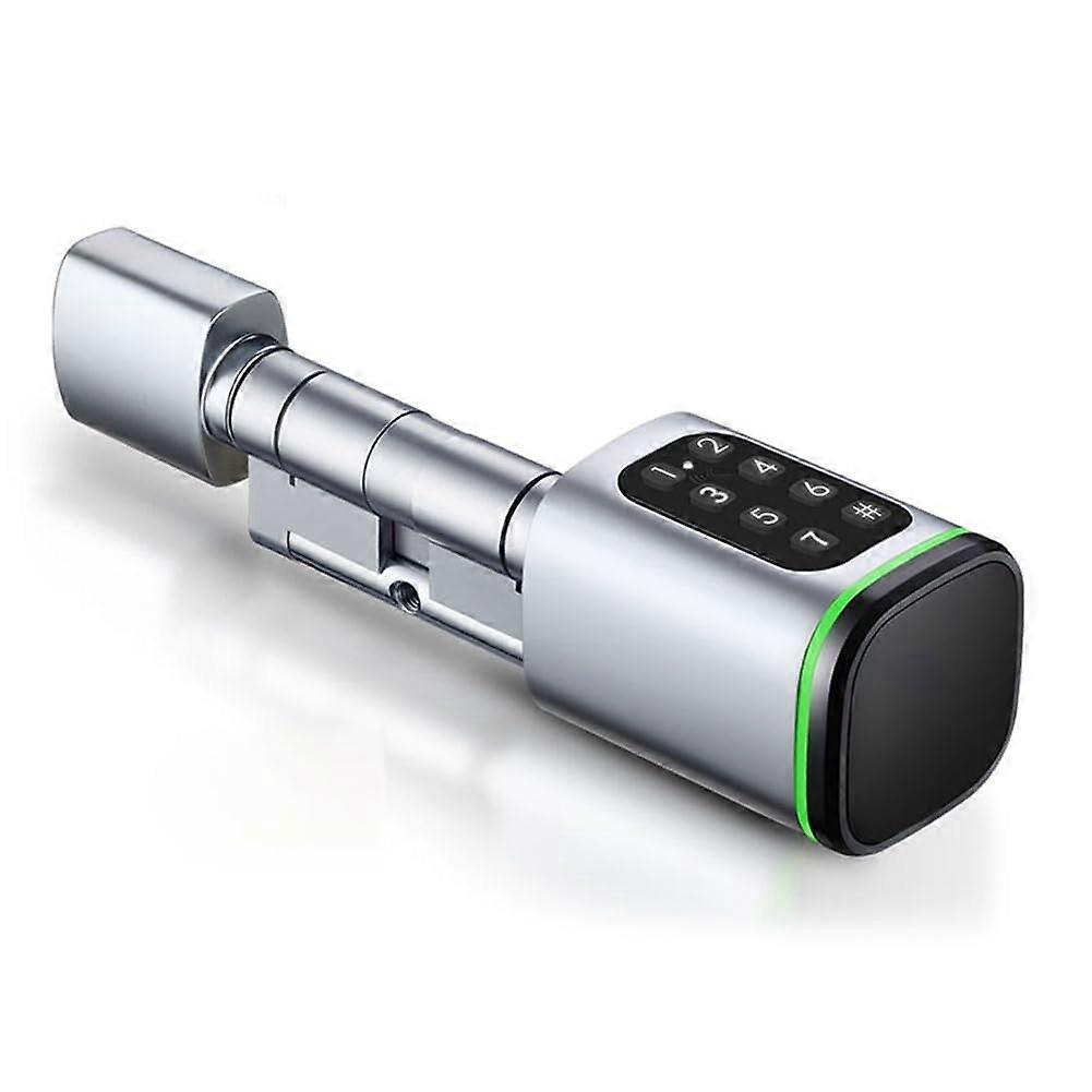 Smart Card Lock Bluetooth Unlocking Cylinder Fingerprint Replacement Lock Theft Protection B Blanca