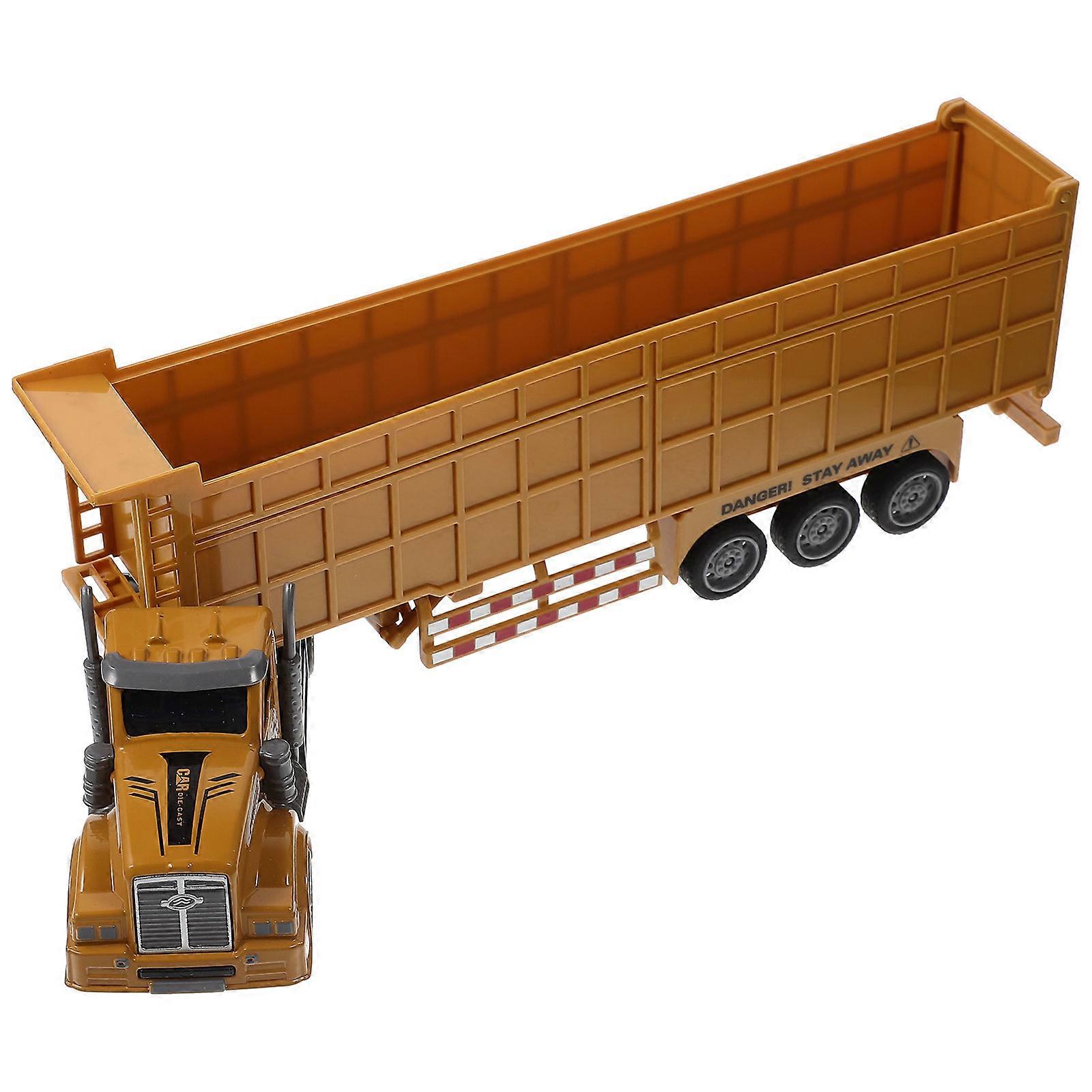 Bright Color Simulated Container Truck Model for Boys – Mini Transport Vehicle with Sliding Design for Storage and Play, Ideal Gift for Birthdays and