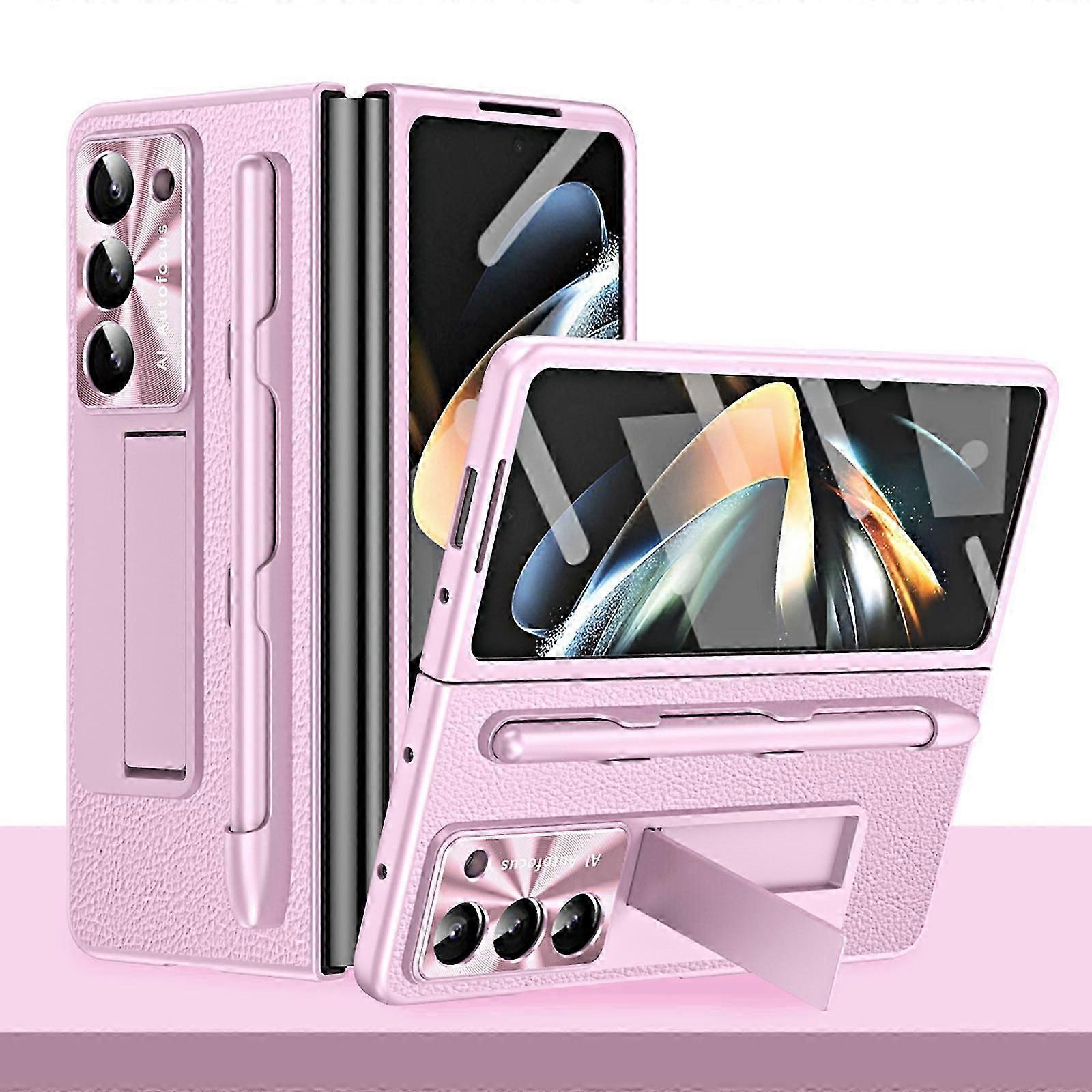 Galaxy Z Fold 5 Case with S Pen and S Pen Slot, Built-in Screen Protector and Kickstand for Samsung Galaxy Z Fold 5 Case
