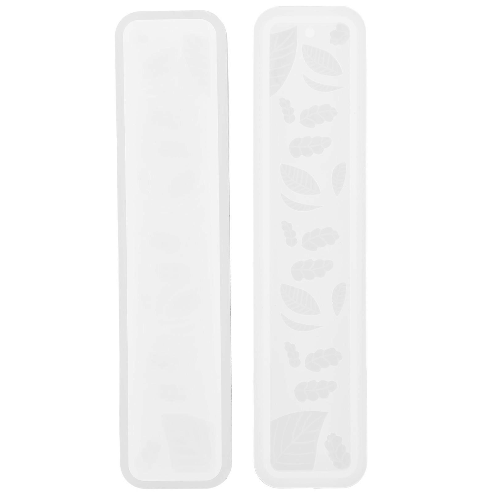 Molds For Resin Epoxy Bookmark Making Leaf Shape Practical Design For Gift Giving 2Set