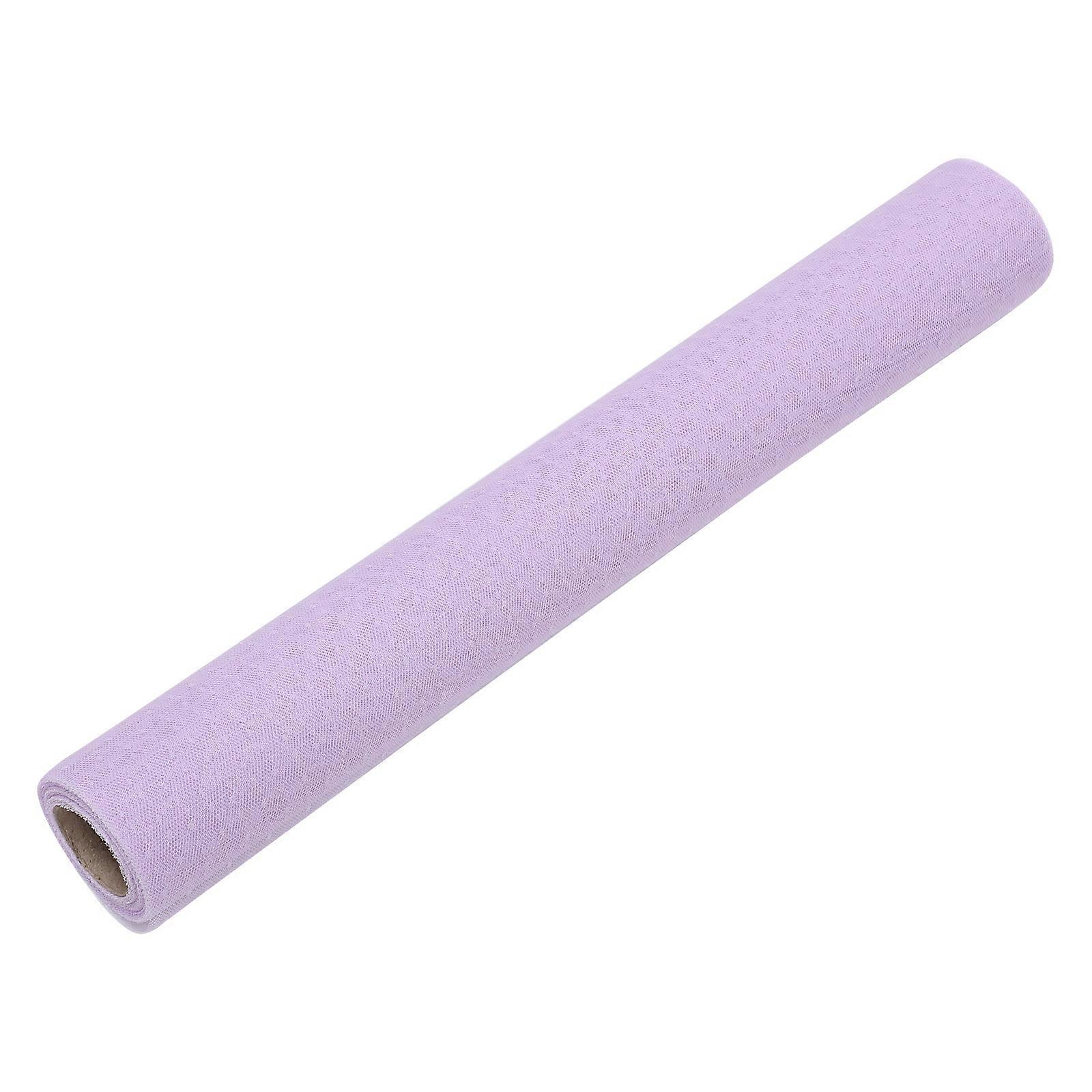 Pink Floral Packaging Gauze for Flower Wrapping Smooth Surface Polyester Grenadine 1 Roll