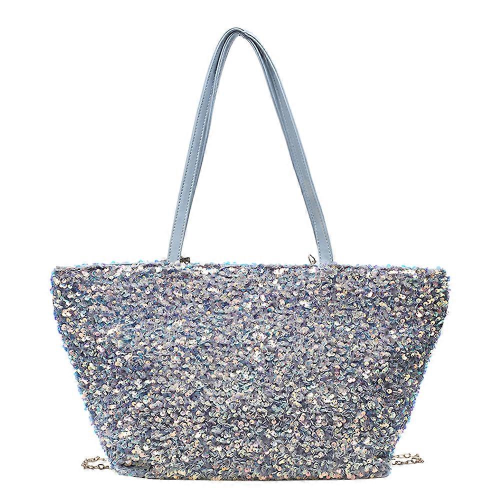 Trendy Women Shoulder Bag With Practical Storage Great For Beach And Travel Crafted From Durable Sequence Material 1Set