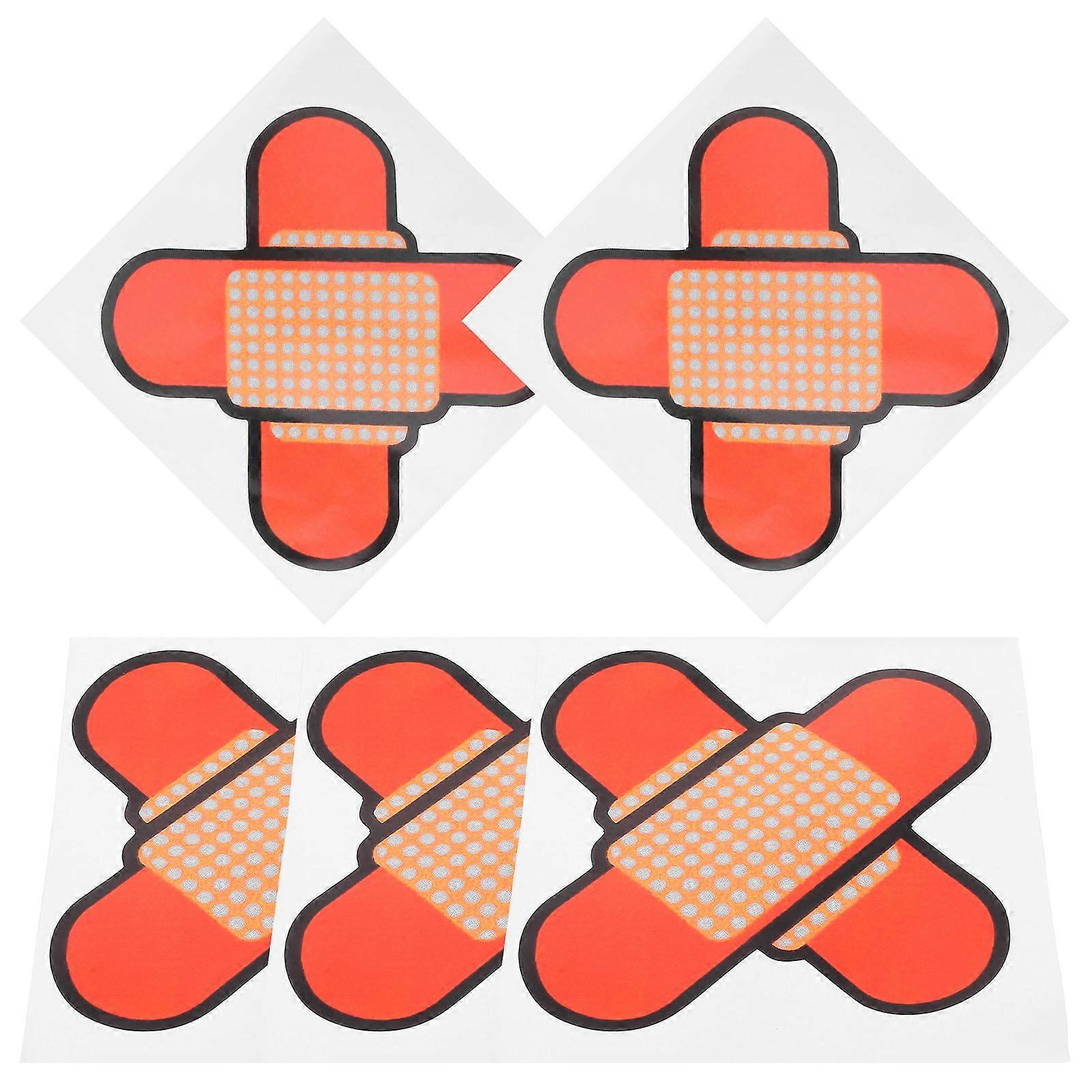 Creative Multi PET Car Exterior Stickers with Adjustable Straps for Decor 5pcs