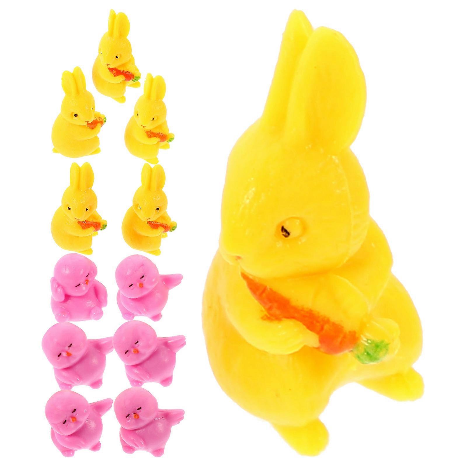 Mini Tumbler Toy Set With Animal Design For Children Home Decoration 12 Pcs Assorted Color