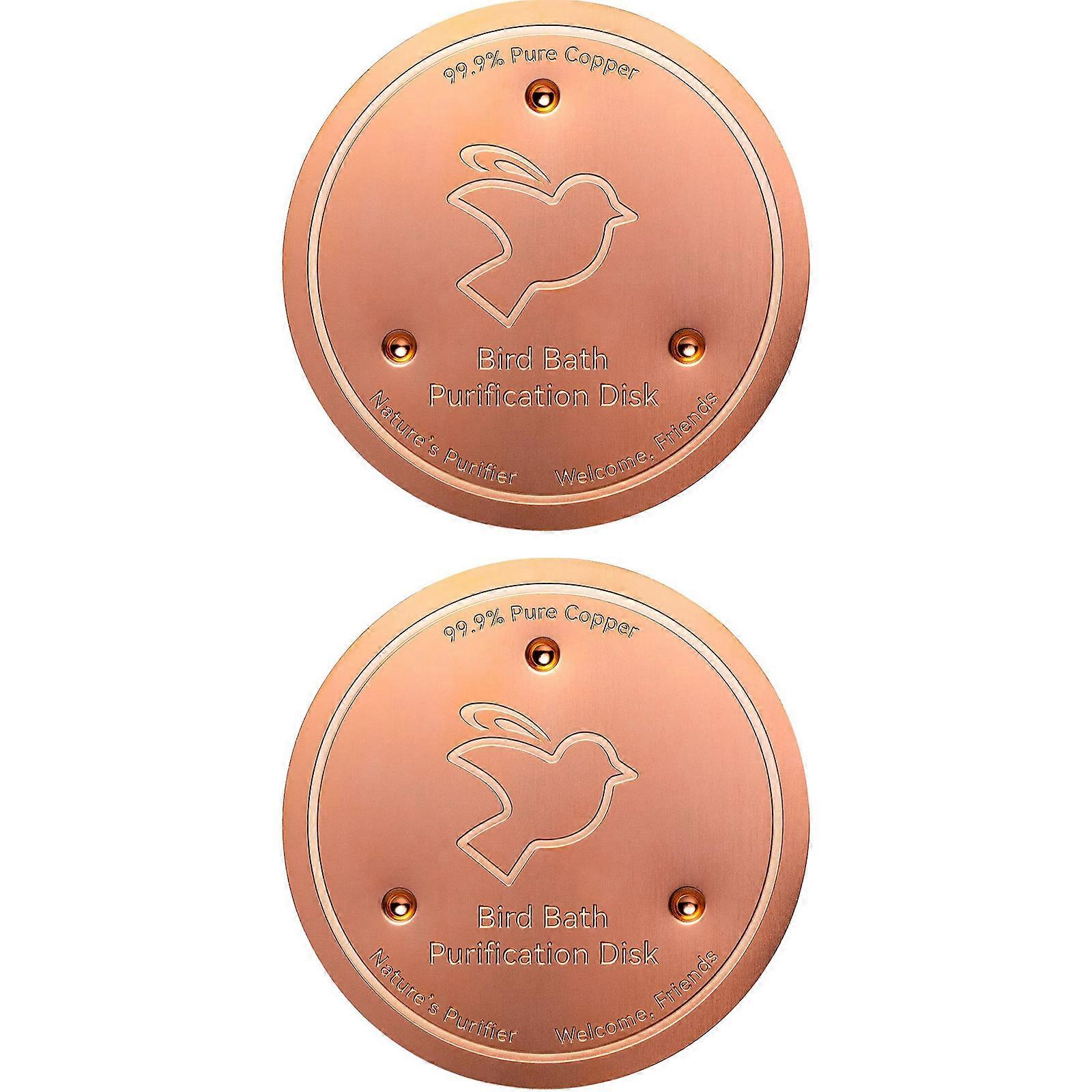 Bird Bath Purification Disk Copper Cleaning Disk Feeder Accessories Triple-Point Support Purifier Plate For Fountain Multicolor