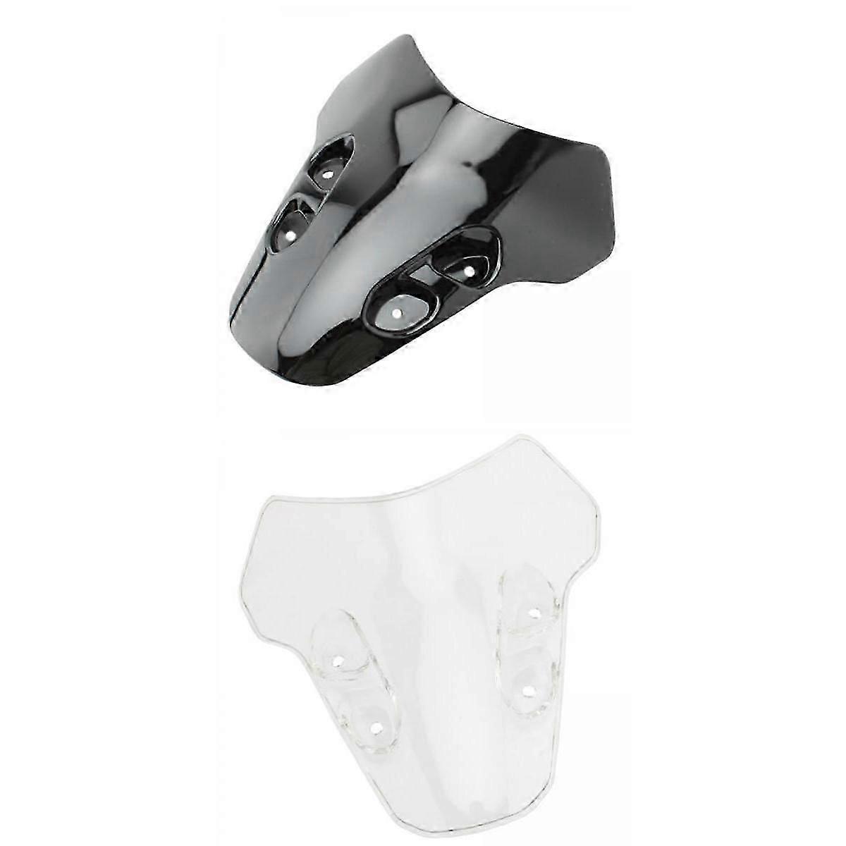 2 Pieces Motorcycle Windshield Wind Shield Fit for Easy to Install Premium