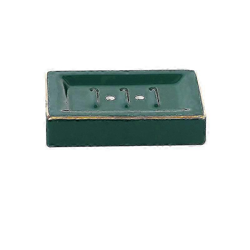 Nordic Style Ceramics Phnom Penh Soap Box Square Round Shape Soap Rack Storage