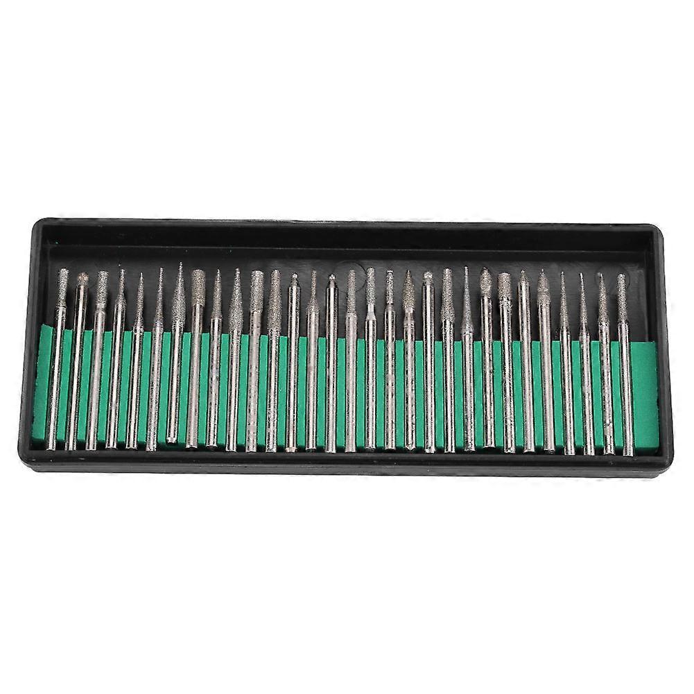 30pcs 1/8" Shank Grinding Heads, Mounted Burr Points, Rotary Tools for Carving and Polishing