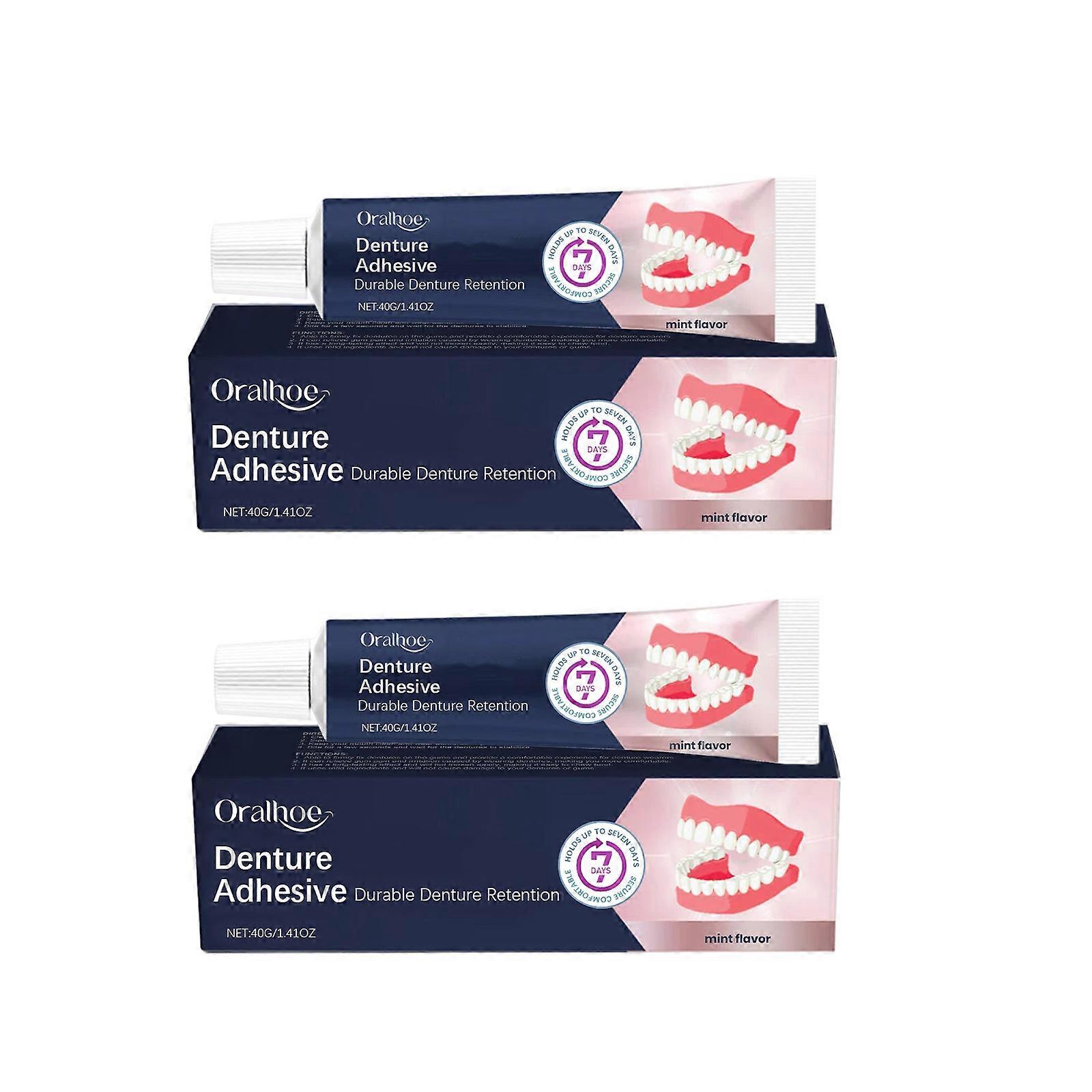 Thermoplastic Denture Adhesive, Extra Strong and Durable Denture Adhesive, Long Lasting, Lasts up to 7 Days, Suitable for All Ages