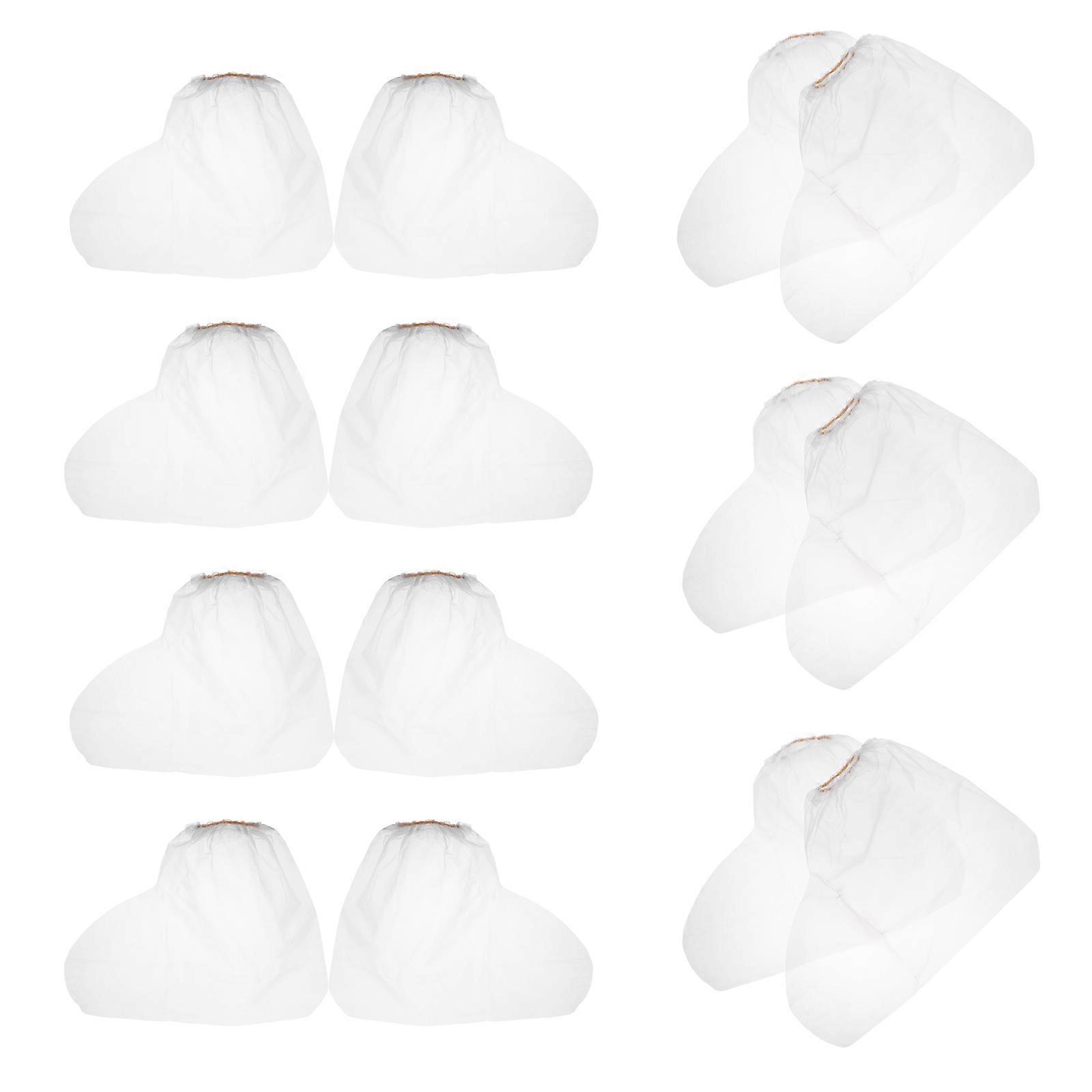 Outdoor Activity Rain Shoe Covers Transparent PE Protectors Non-slip Functionality 10 Pairs